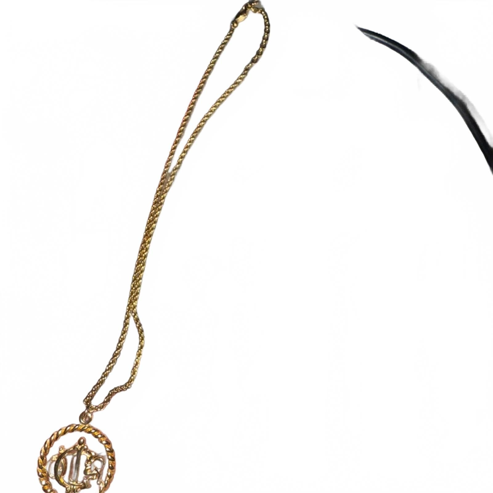 Christian Dior Monsieur Christian Dior Vintage Gold Plated Necklace Size ONE SIZE - 5 Thumbnail