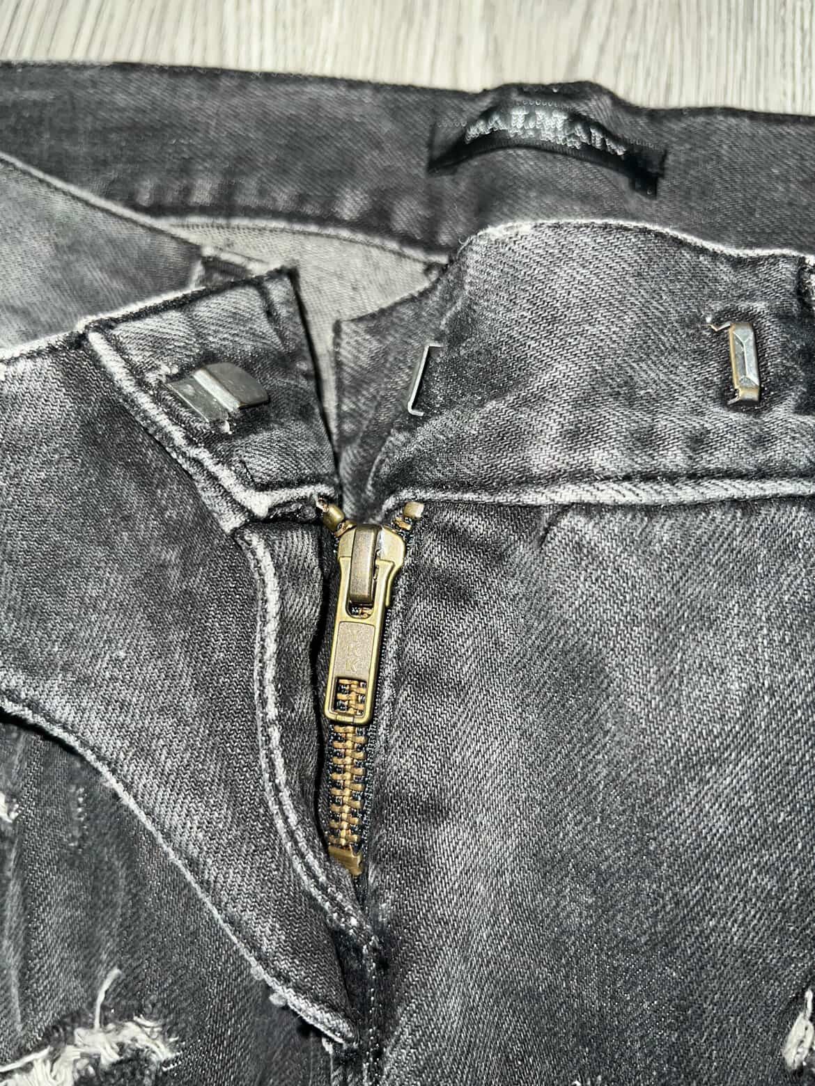 Balmain Rare Balmain by Christophe Decarnin distressed biker denim ➕ Size 26" / US 2 / IT 38 - 25 Thumbnail