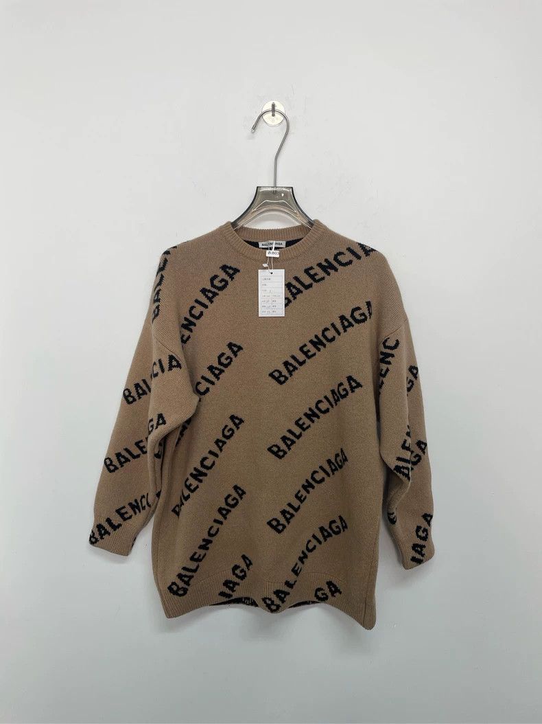Balenciaga Balenciaga Bullet sweater milk tea color Size US S / EU 44-46 / 1 - 1 Thumbnail