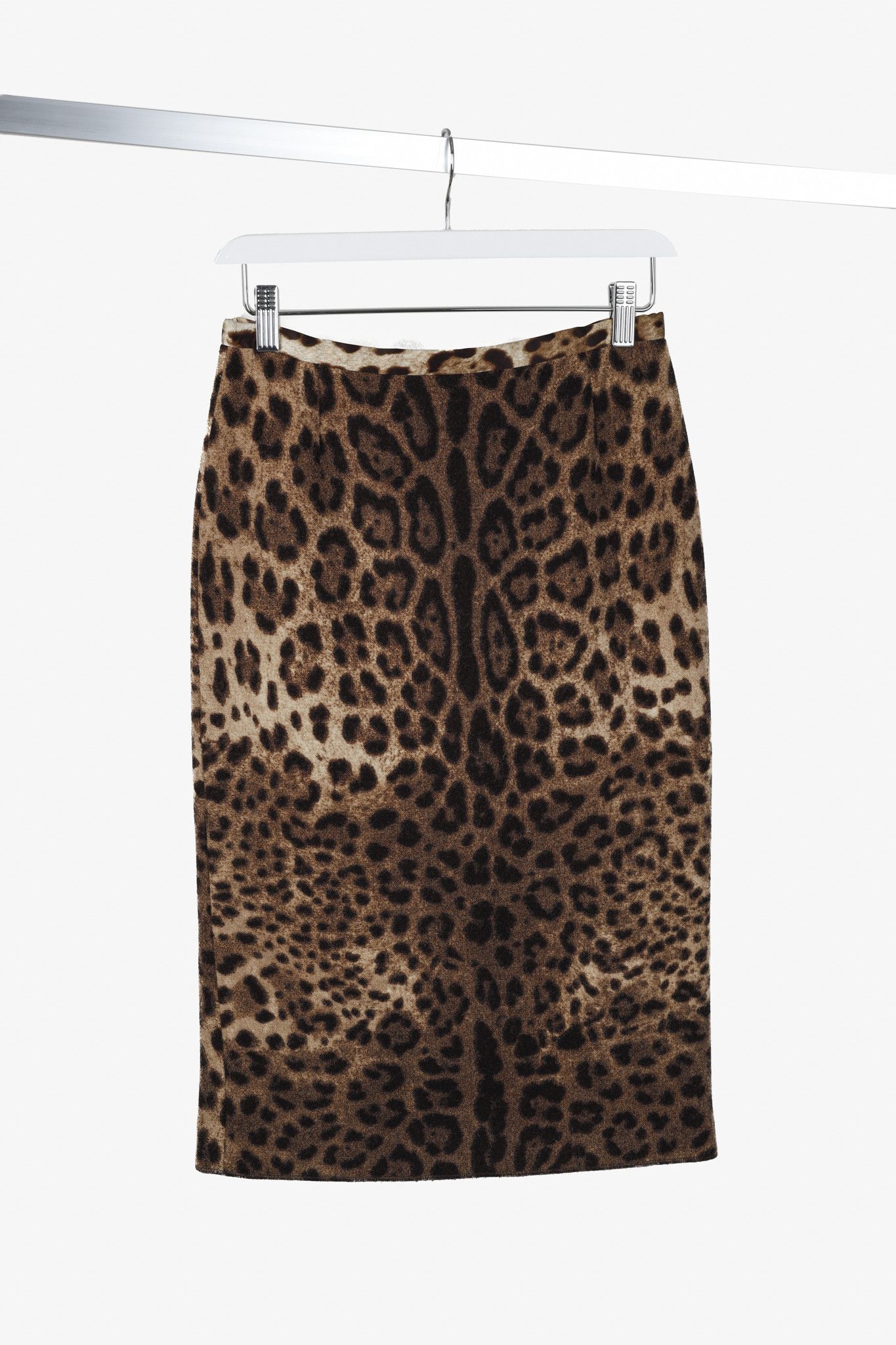 Dolce & Gabbana Dolce & Gabbana Leopard Print Pencil Skirt Size 28" / US 6 / IT 42 - 1 Thumbnail