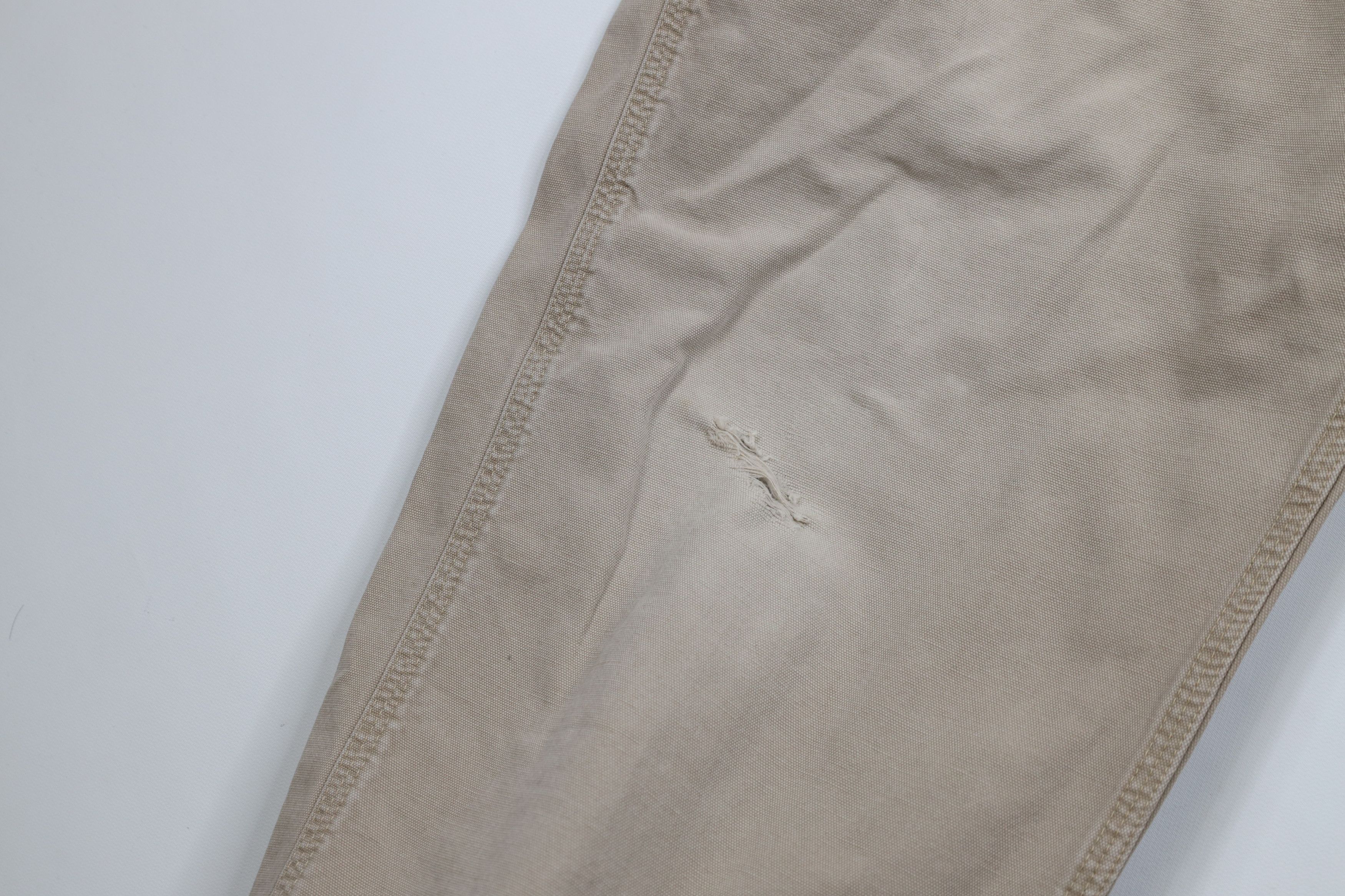 Carhartt × Vintage Vintage Y2K Carhartt Canvas Wide Leg Dungaree Pants Beige Size US 36 / EU 52 - 5 Thumbnail