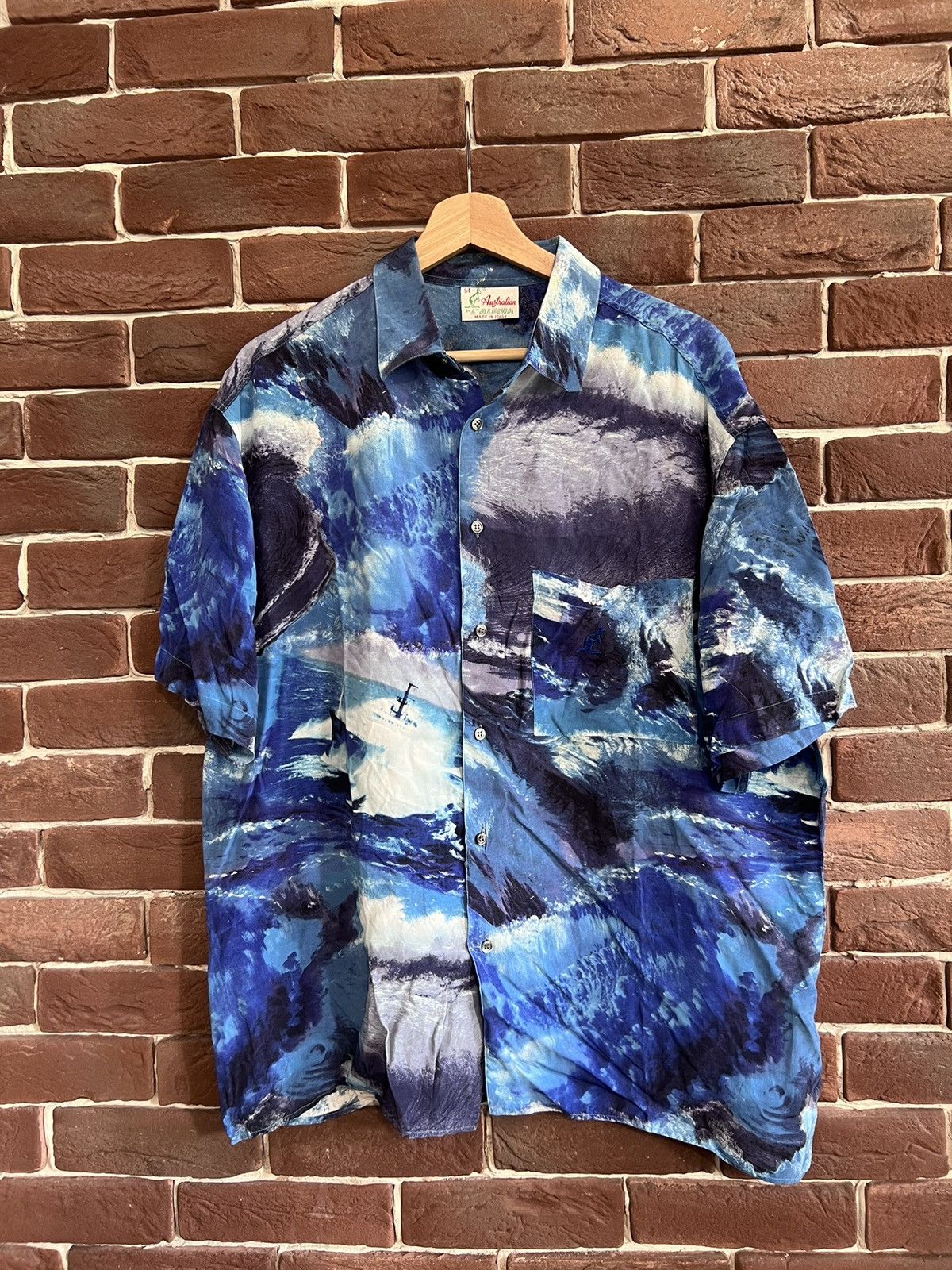 Vintage Rare Vintage 90s Australian L’alpina Button Shirt Gabber Size US L / EU 52-54 / 3 - 1 Thumbnail