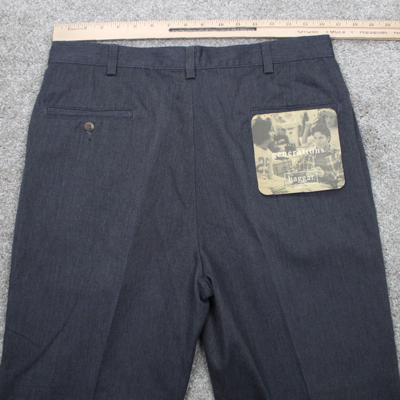 Haggar Haggar Generations Dress Pants Mens 34x30 Gray NWT Pleated Cotton/Polyester Size US 34 / EU 50 - 7 Thumbnail
