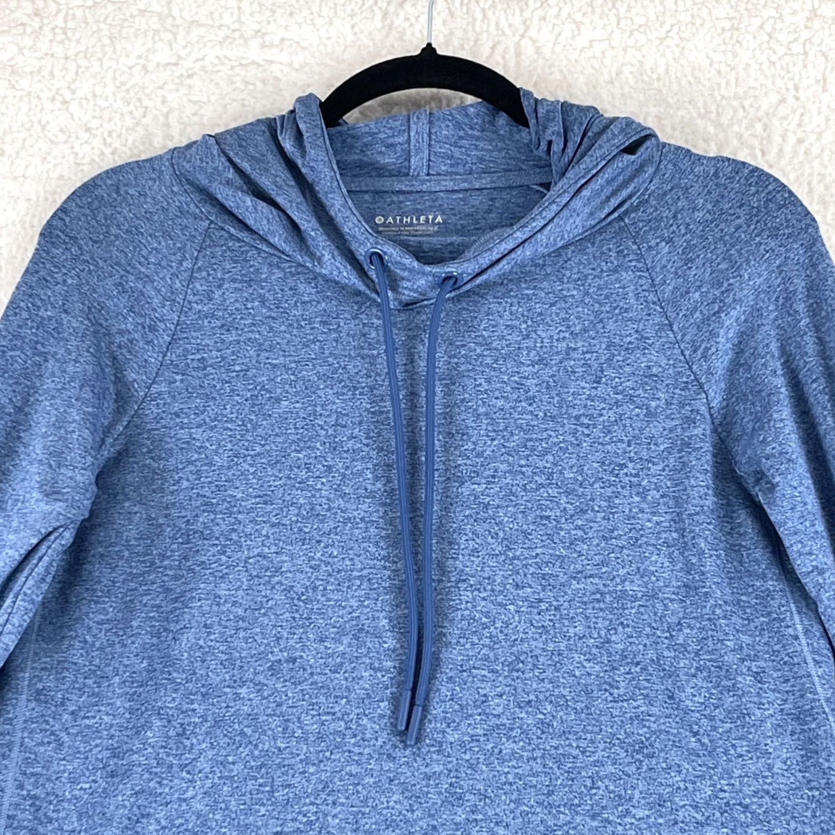 Athleta Athleta Uptempo Hoodie Sweatshirt Womens XS Blue Long Sleeve Hiking Outdoors Size XS / US 0-2 / IT 36-38 - 3 Thumbnail