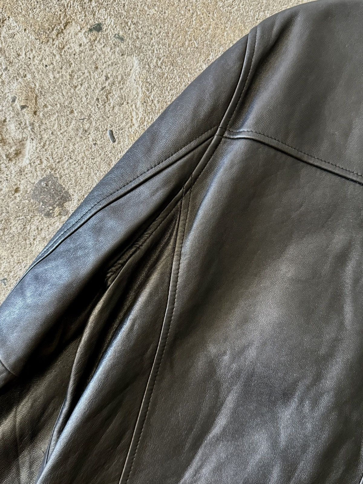 Balenciaga Balenciaga - 1997 - Nicolas Ghesquière-Zip Up Leather Jacket Size US L / EU 52-54 / 3 - 15 Thumbnail