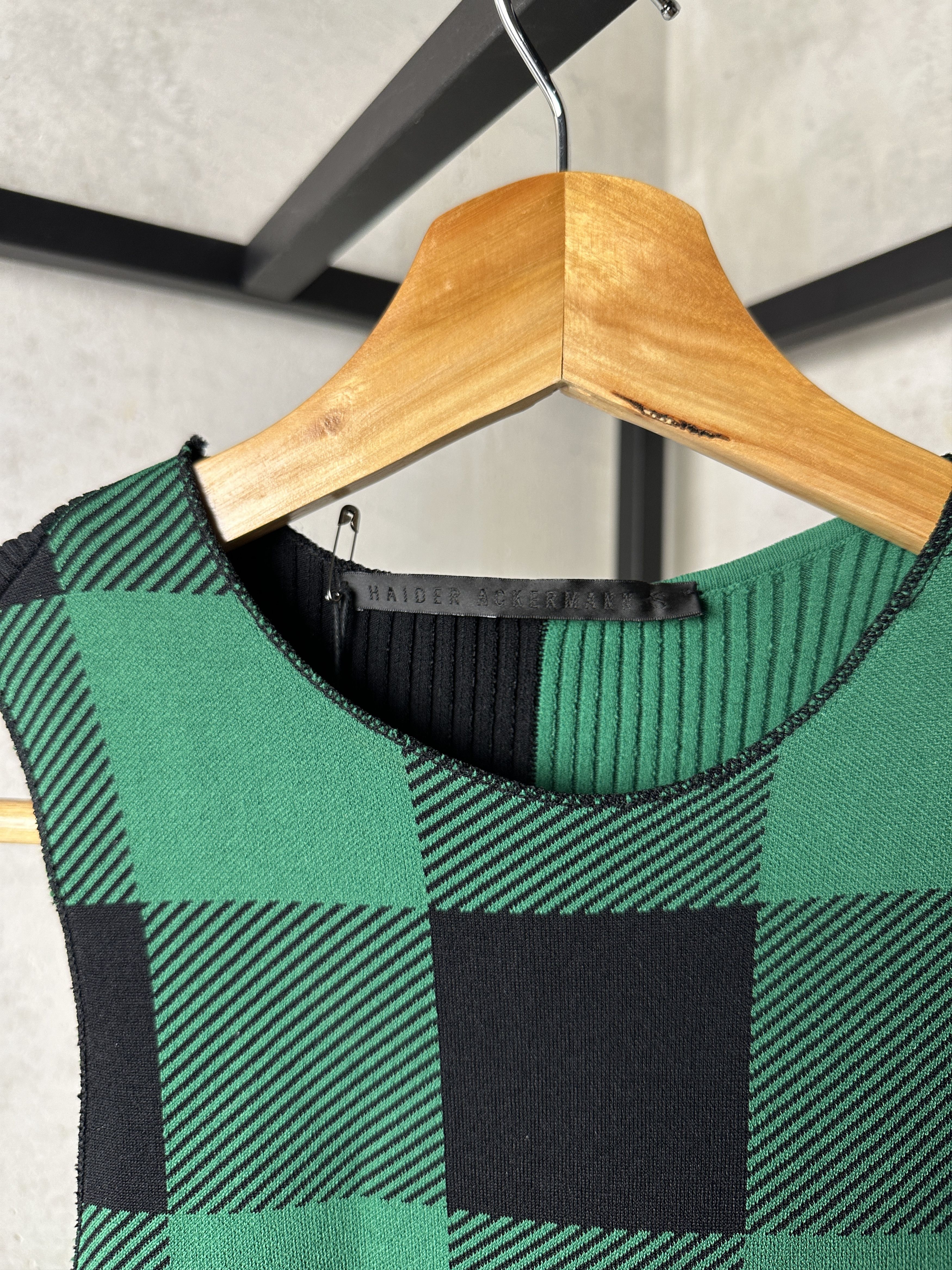 Haider Ackermann Haider Ackermann Onyx Black + Green Dress Size S / US 4 / IT 40 - 5 Thumbnail