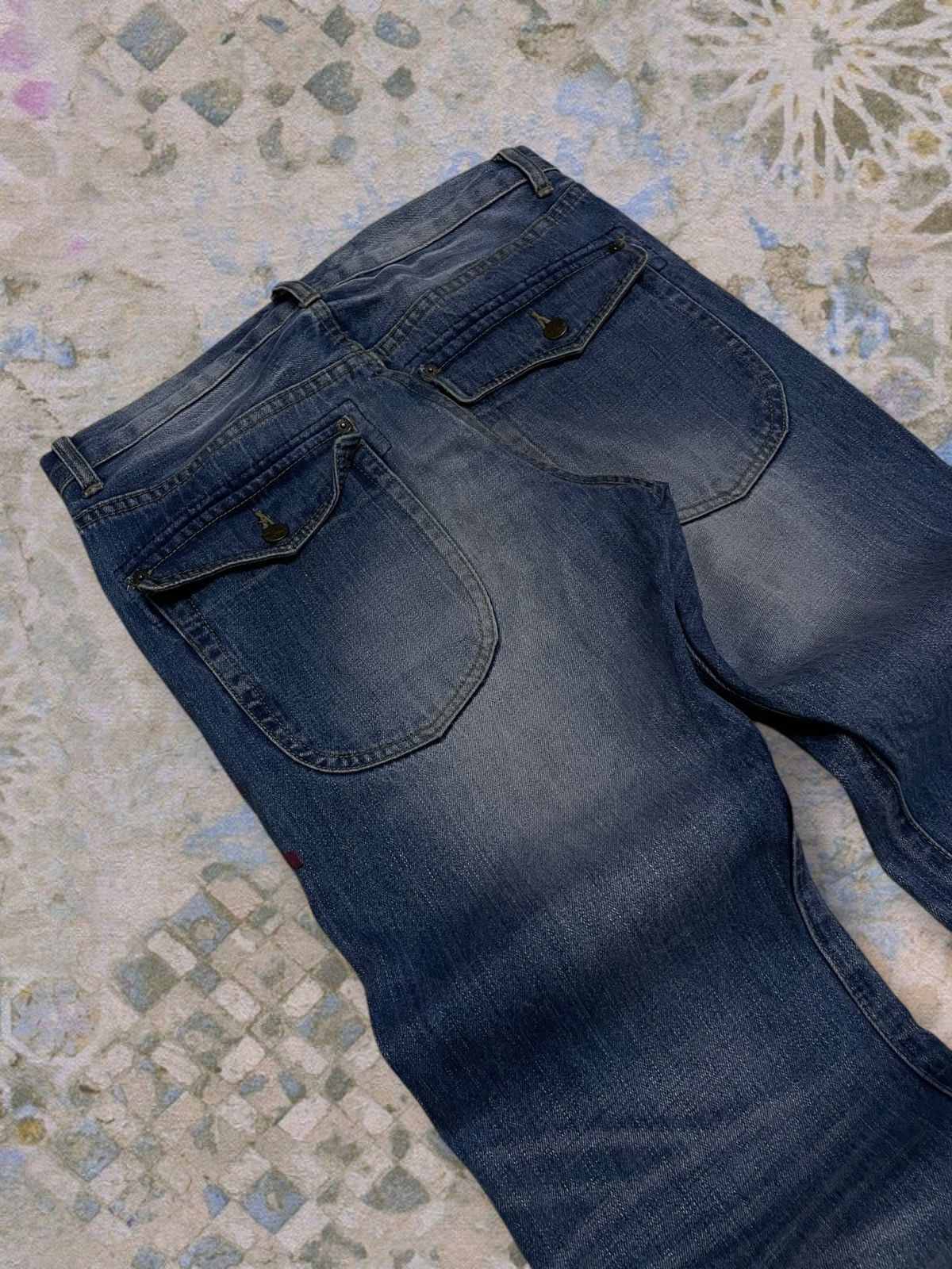 Takeo Kikuchi Vintage Og 1990s Japan Takeo Kikuchi Traditional Koi Denim Size US 32 / EU 48 - 16 Thumbnail