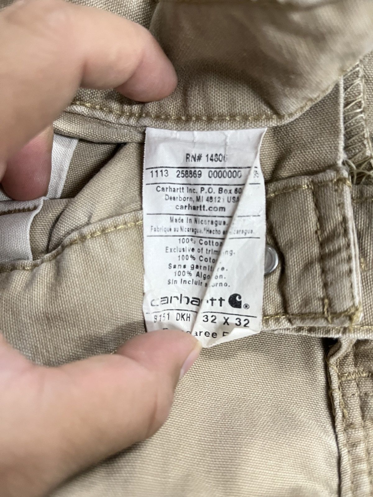 Carhartt CRAZY Carhartt Distressed Carpenter Pants Size US 30 / EU 46 - 9 Thumbnail