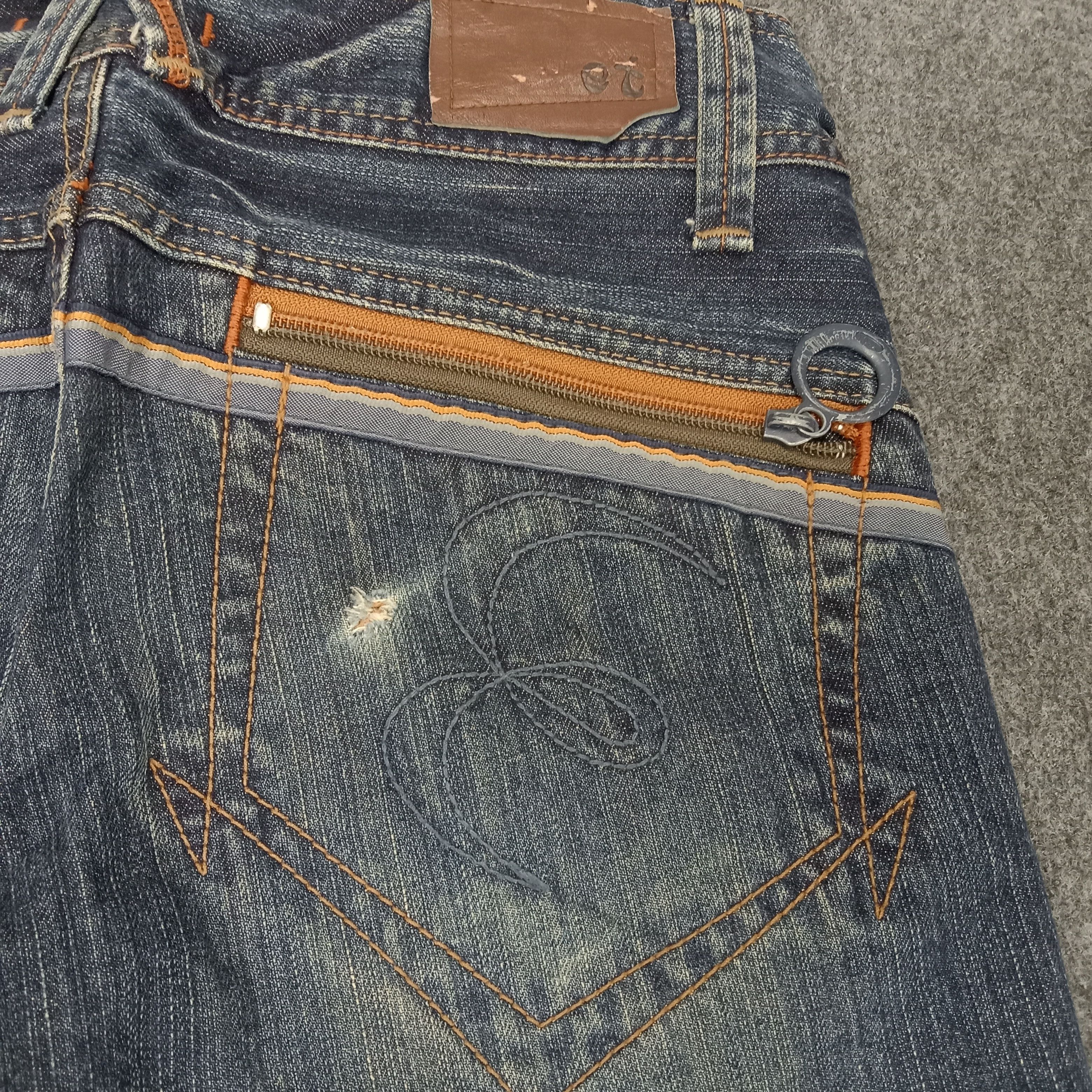 Japanese Brand ET Japanese Brand Bootcut Fading Style Denim Jeans Size 31" - 10 Thumbnail
