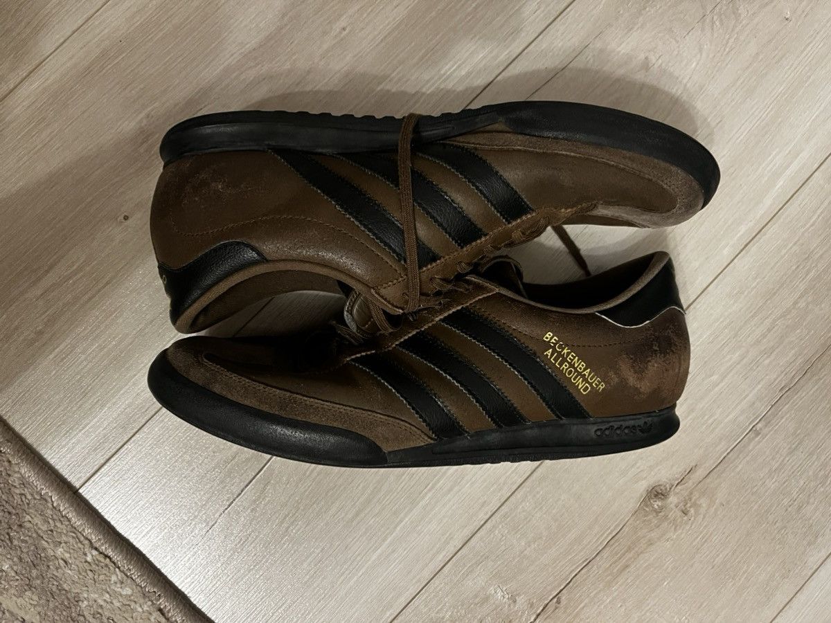 Adidas Adidas Originals Beckenbauer Allround Brown Leather Sneakers Size US 10 / EU 43 - 8 Thumbnail