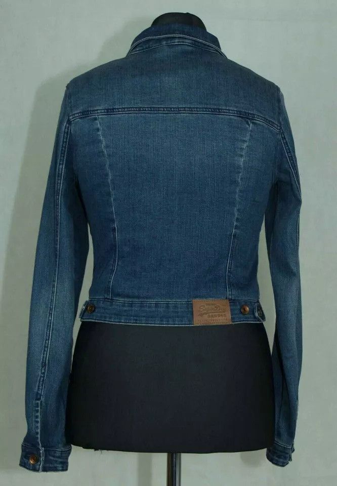 Levi's Superdry Womens denim jacket linning size XS-S Size S / US 4 / IT 40 - 2 Thumbnail
