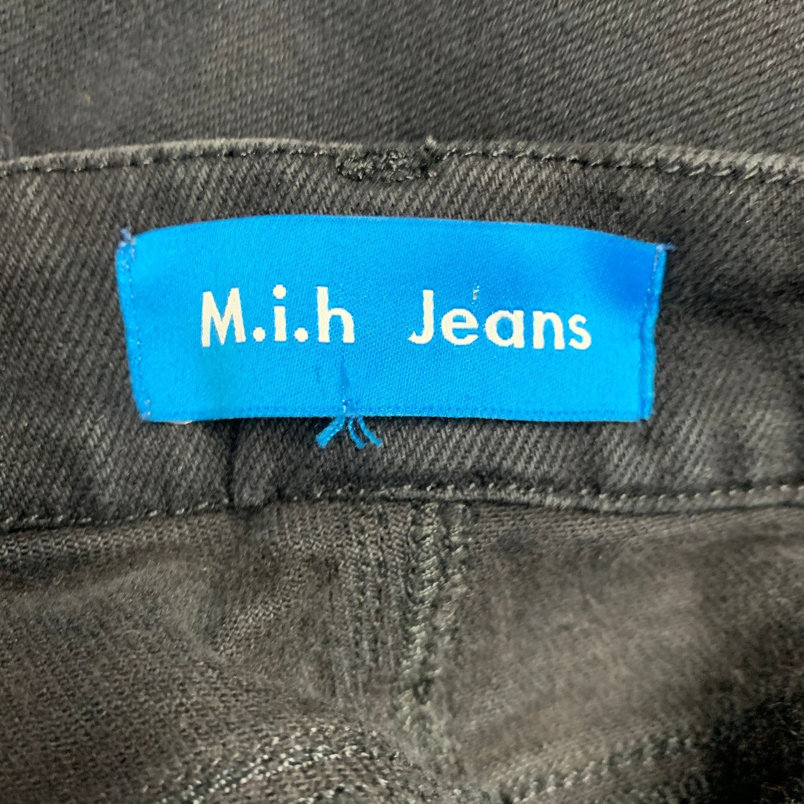 Other M.I.H JEANS Size 28 Black Denim Raw Edge Bell Bottom Jeans Size 42" / US 20 - 4 Thumbnail