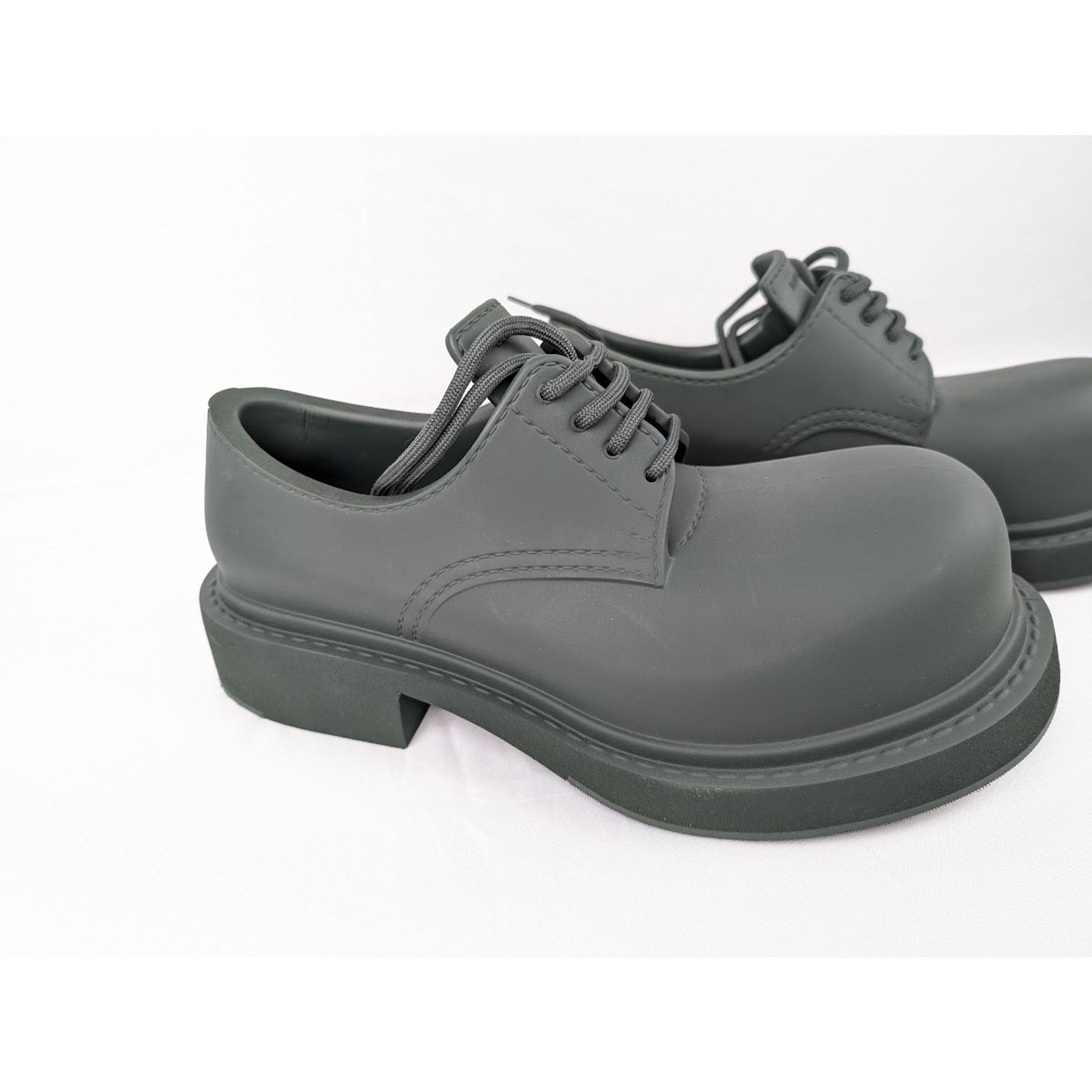 Balenciaga o1rshd1 Full Eva Steroid Derby in Dark Khaki Size US 8 / EU 41 - 12 Thumbnail