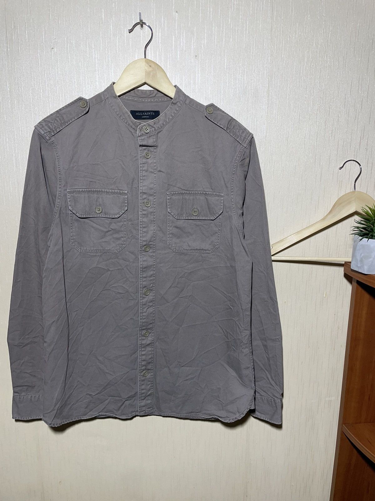 Allsaints × Japanese Brand Allsaints streetwear Japanese shirt Size US M / EU 48-50 / 2 - 1 Thumbnail