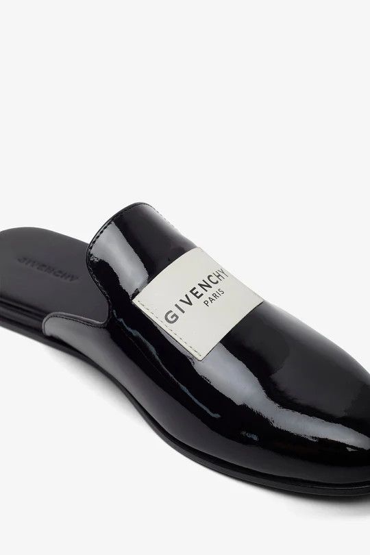 Givenchy os11x1225 Label Flat Mules in Black Size US 10.5 / IT 40.5 - 6 Thumbnail