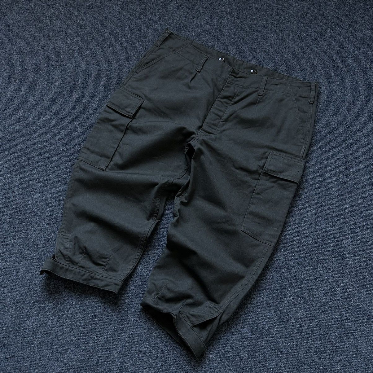 Aeronautica Militare VTG Man Military Cargo Capri Pants Olive Green 3/4 Tactical Size US 35 - 1 Thumbnail