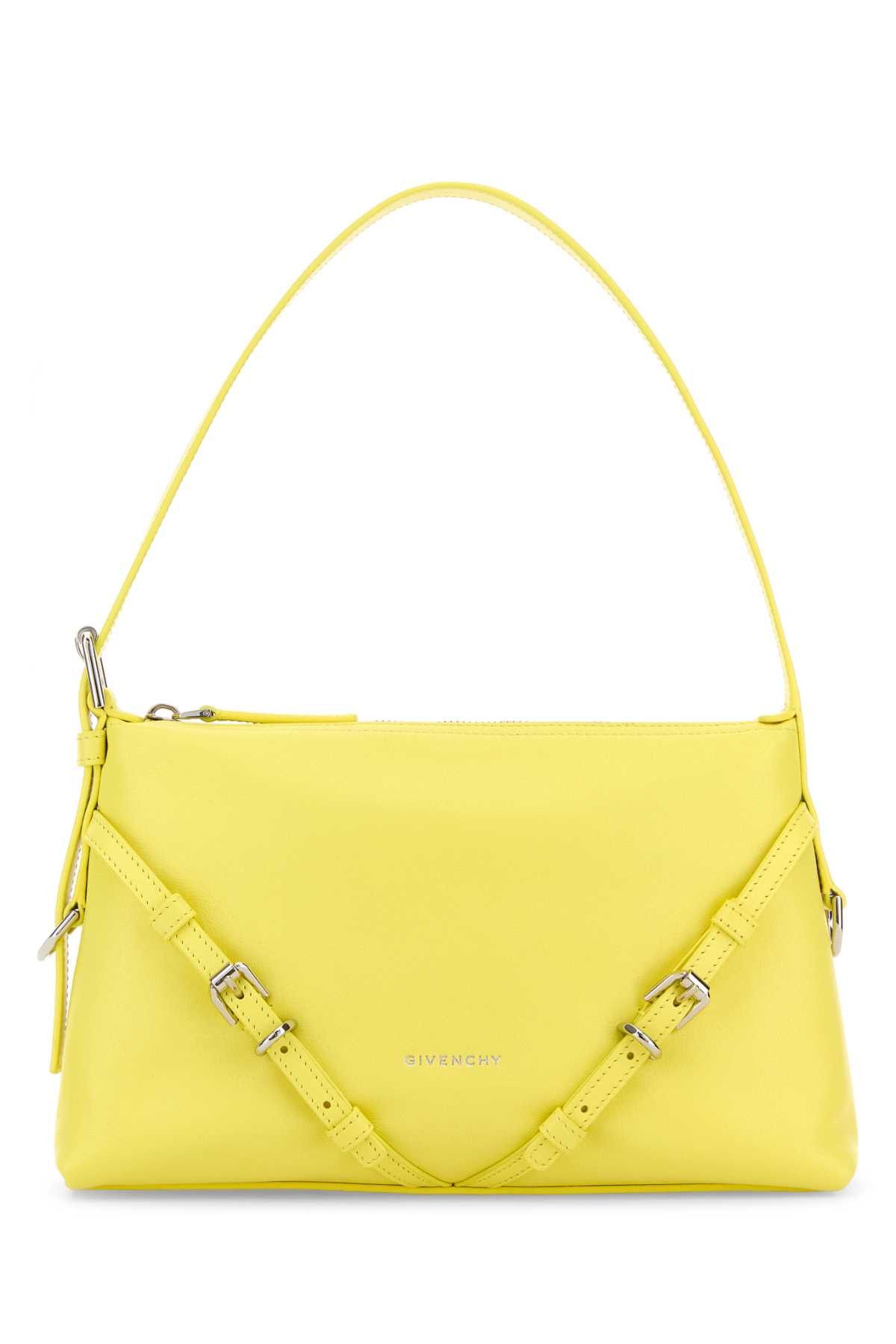 Givenchy Yellow Leather Mini Voyou Shoulder Bag Size ONE SIZE - 1 Thumbnail