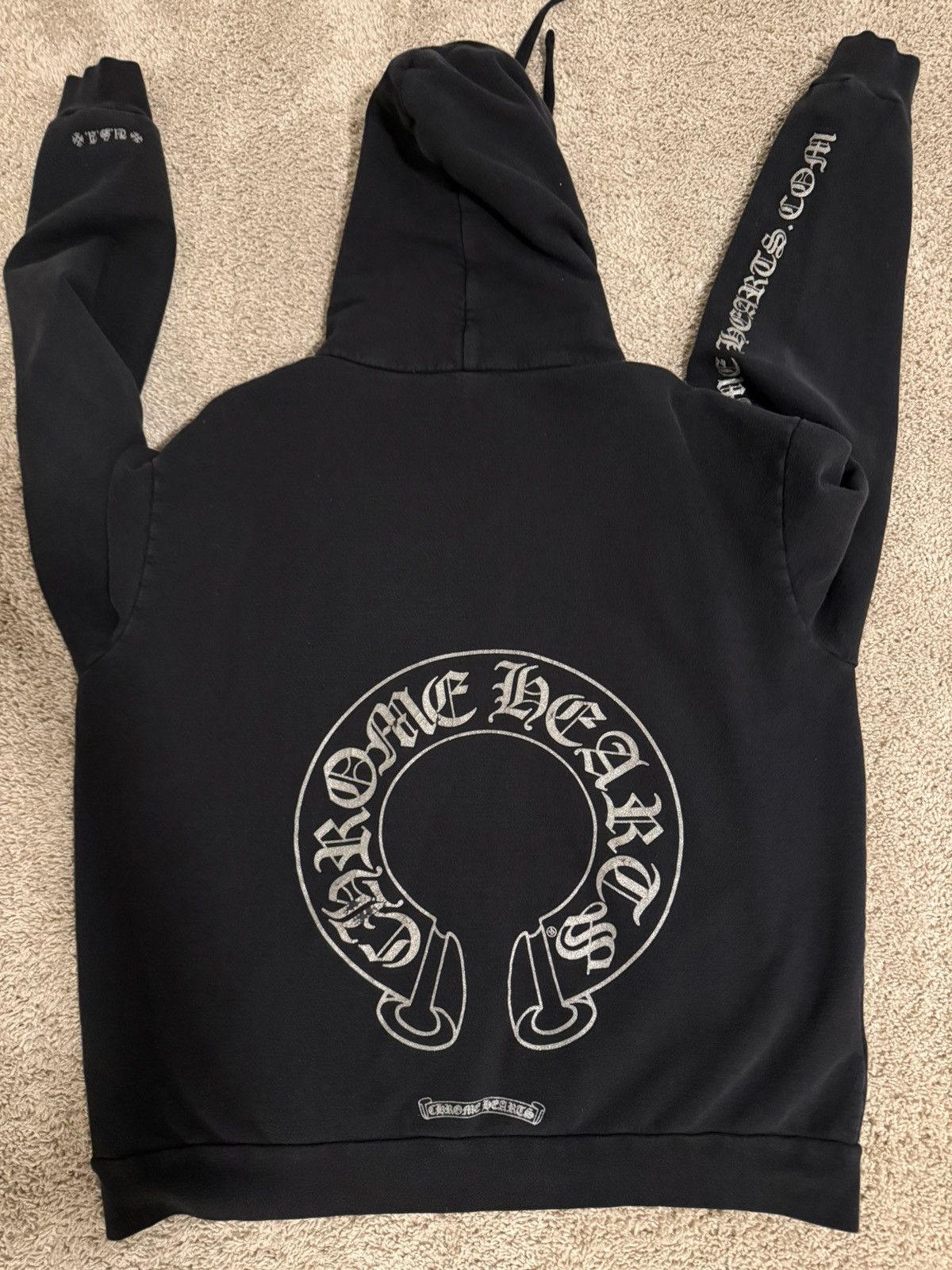 Chrome Hearts Chrome Hearts Silver Glitter Hoodie Black Size US M / EU 48-50 / 2 - 2 Thumbnail