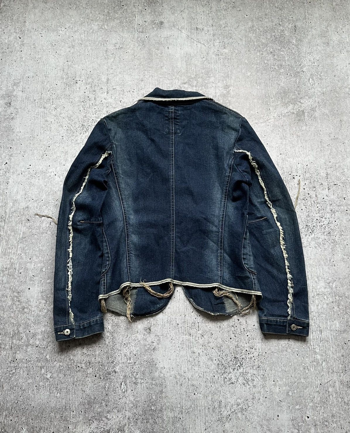 Marithe + Francois Girbaud Women's Marithe Francois Girbaud Vintage Denim Blazer Size S / US 4 / IT 40 - 15 Thumbnail