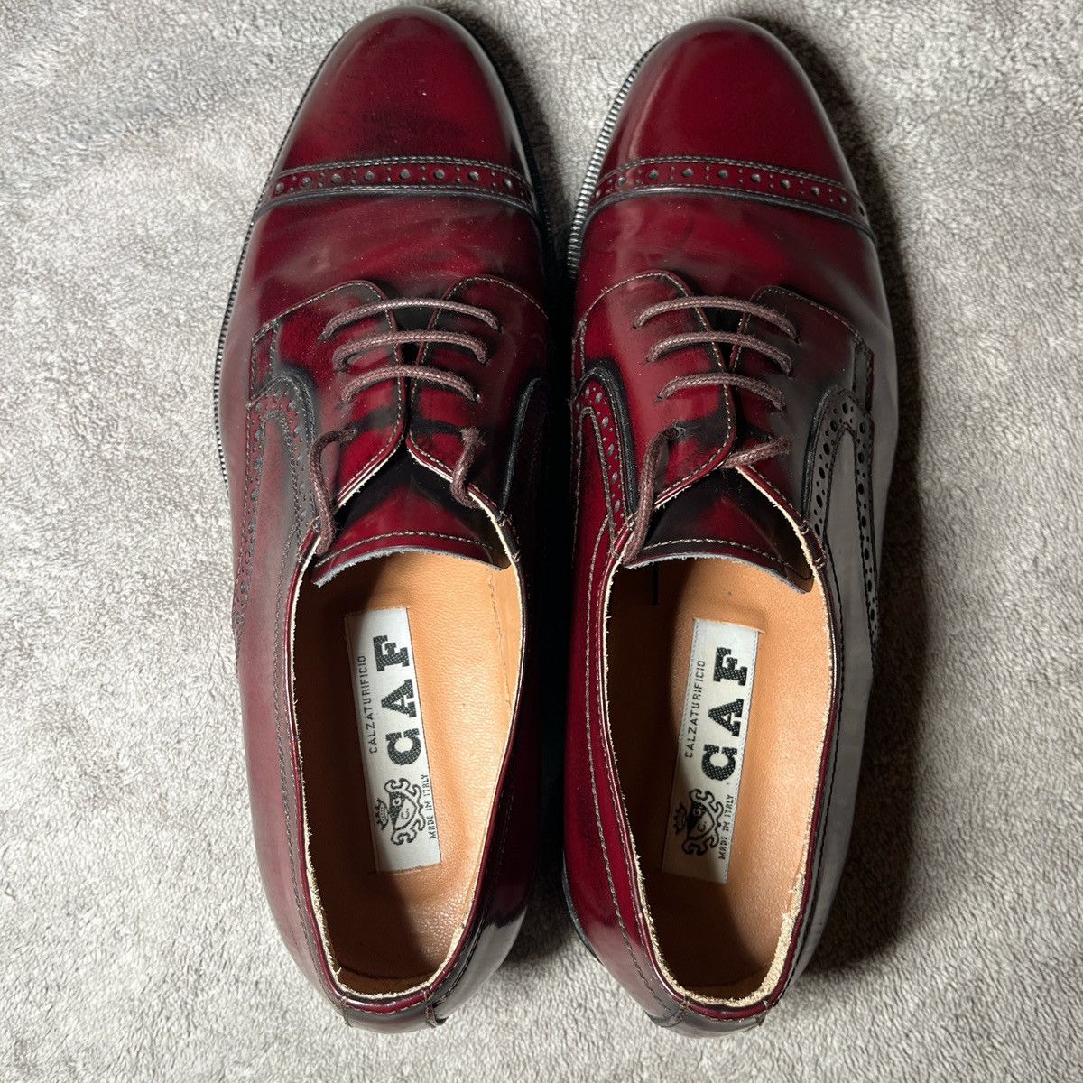 Other Burgundy Leather Oxford Shoe Size US 8.5 / EU 41-42 - 5 Thumbnail