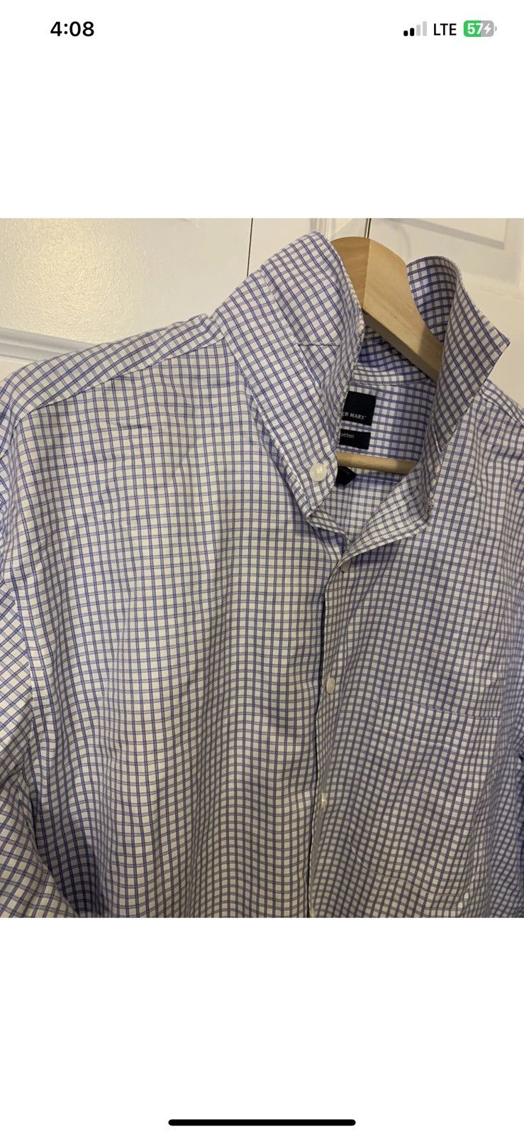Hart Schaffner Marx Hart schaffner marx mens sz 17/35 plaid button shirt white Size US XL / EU 56 / 4 - 7 Thumbnail