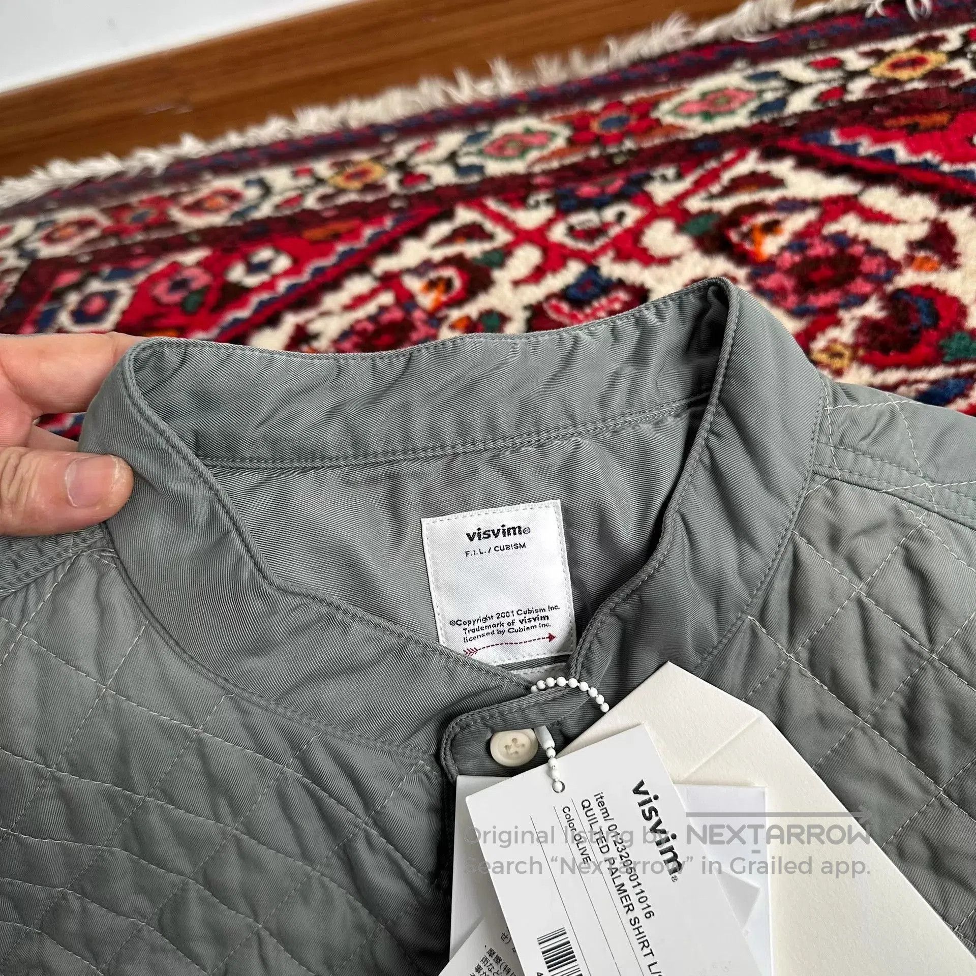 Visvim Quilted Long Sleeve Button-Up Shirt. Size US L / EU 52-54 / 3 - 5 Thumbnail