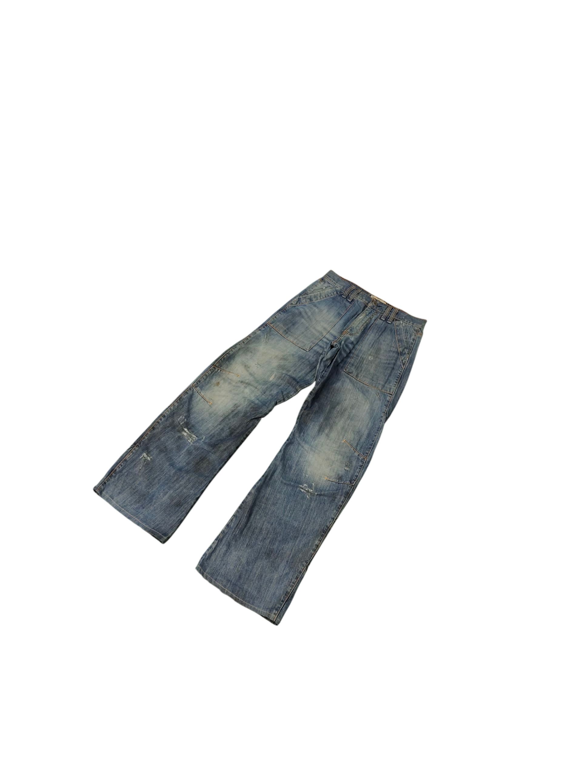 Energie Vintage Y2k Energie Worn-out & Distress Fatigue Denim Jeans Size US 30 / EU 46 - 2 Thumbnail