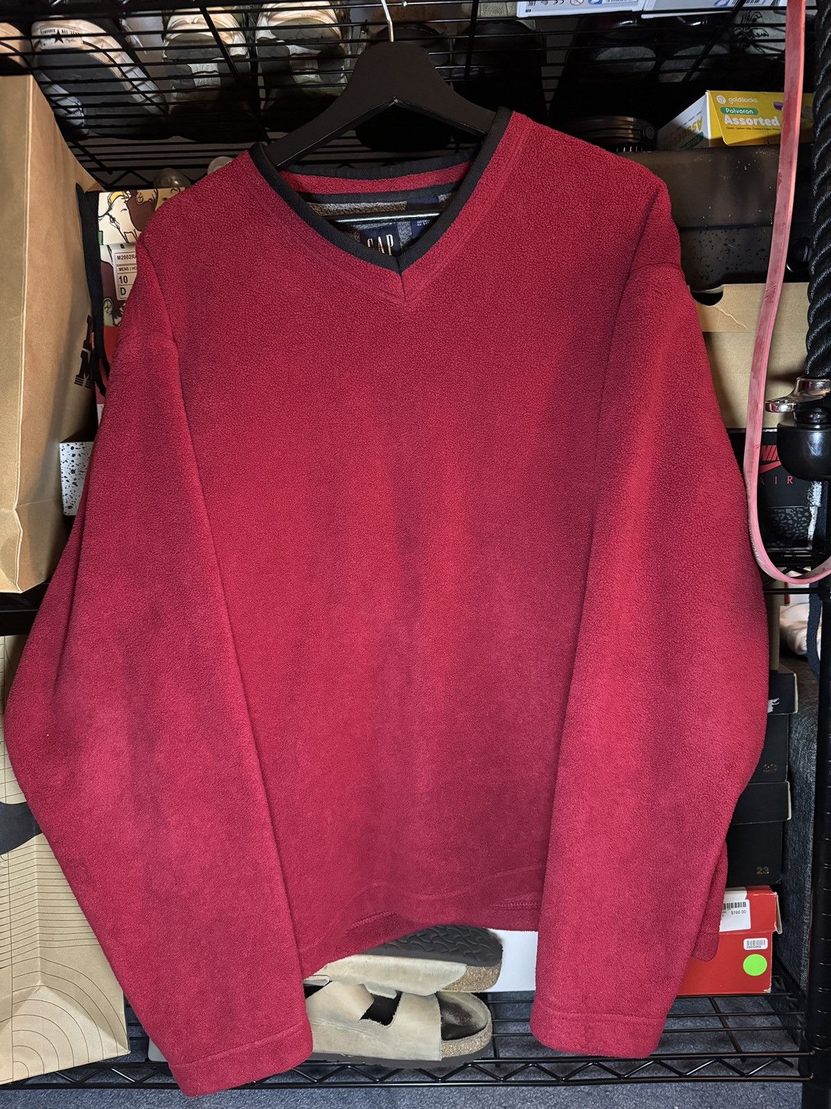 Gap Vintage Red Gap Sweater Size US L / EU 52-54 / 3 - 1 Thumbnail