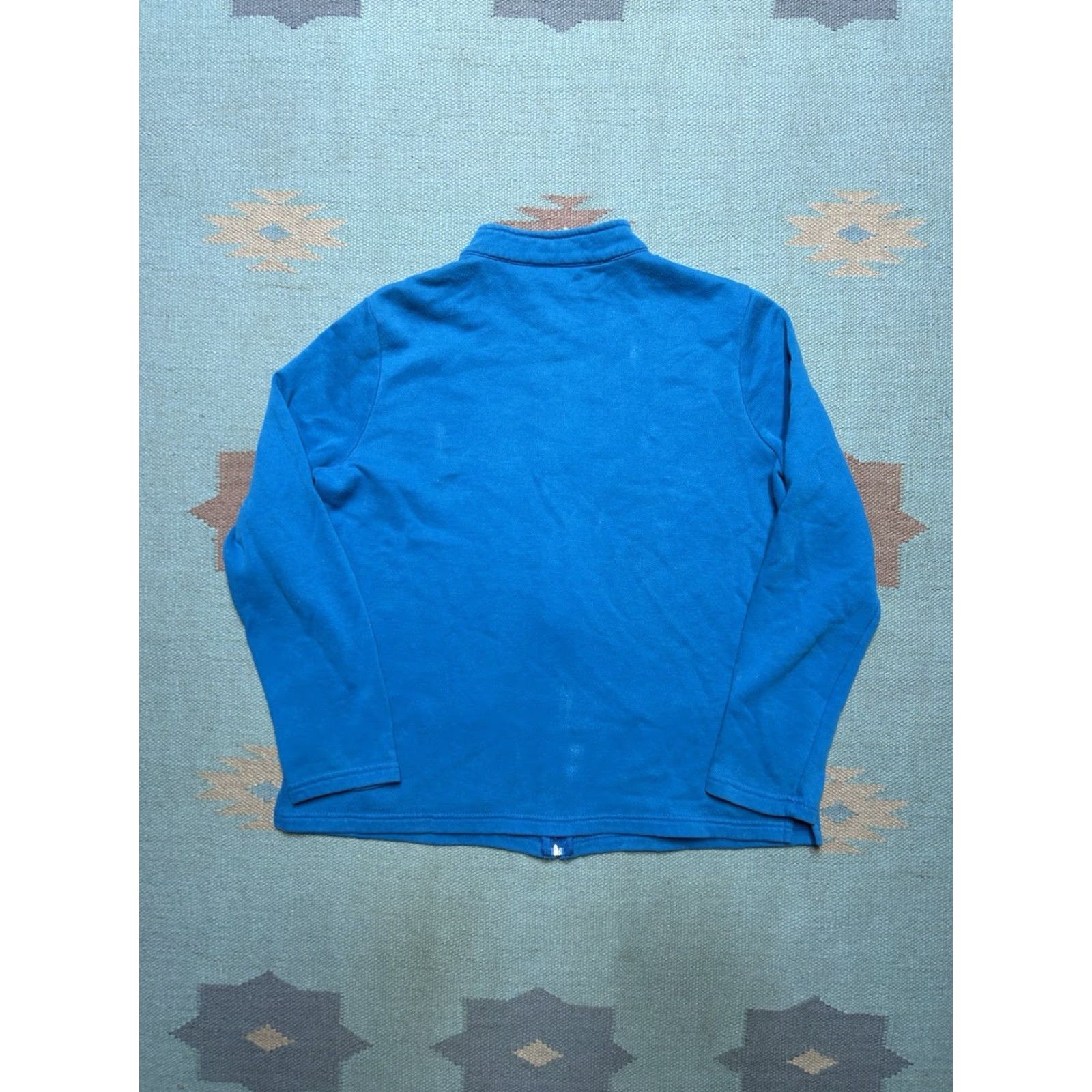 Vintage VINTAGE Animal Sweatshirt Cardigan Women Large Blue Butterfly Flowers Full Zip Woman L Regular Size Size L / US 10 / IT 46 - 4 Thumbnail