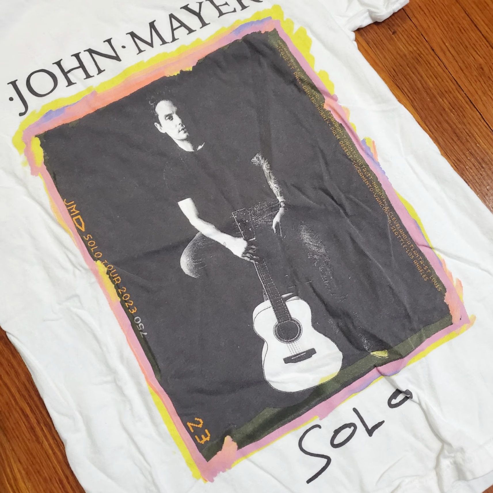 Comfort Colors John Mayer Solo Tour Shirt Mens S White 2023 Concert Tee Comfort Colors Shirt Size US S / EU 44-46 / 1 - 2 Thumbnail