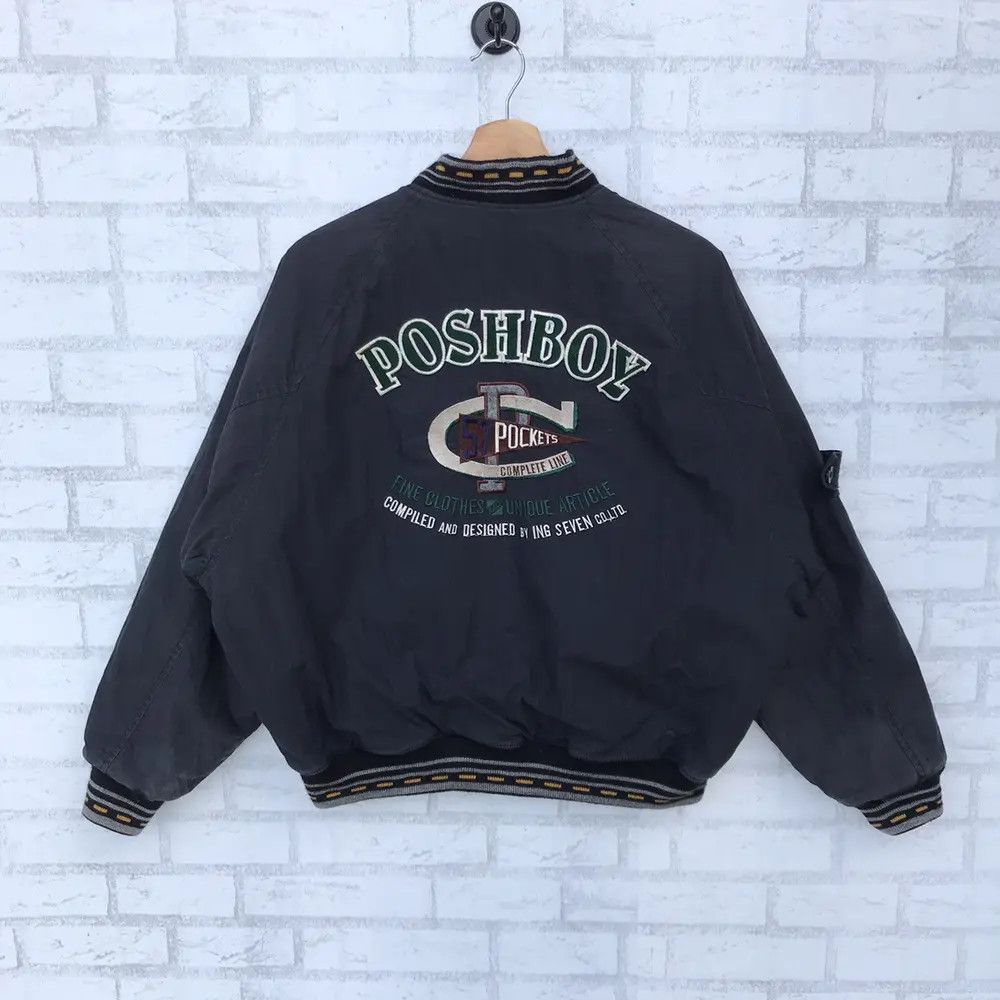 Japanese Brand × Vintage 🔥🔥RARE🔥🔥 VINTAGE 90”s POSHBOY BOMBER JACKET Size US M / EU 48-50 / 2 - 1 Thumbnail