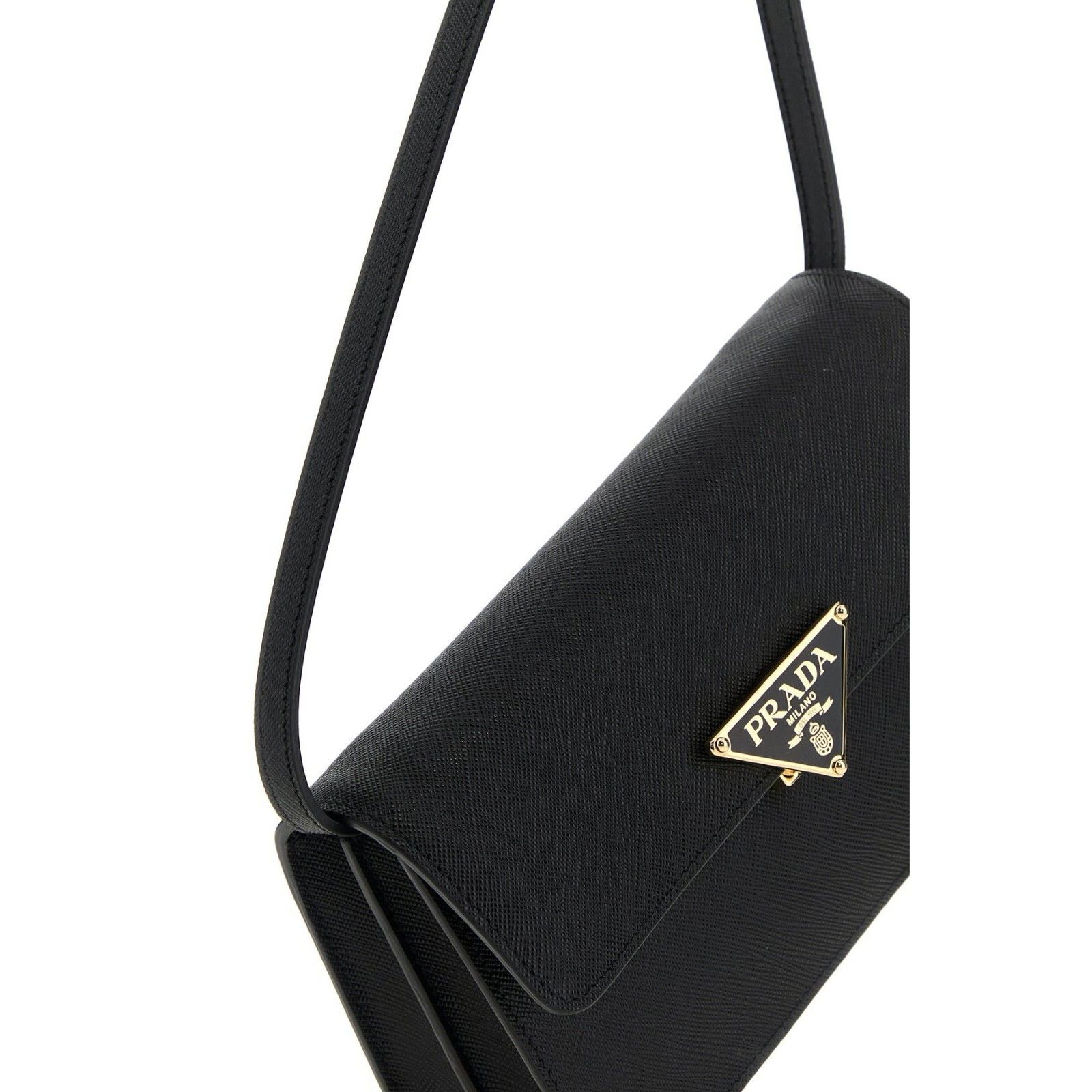 Prada PRADA Mini Black Leather Shoulder Bag New And Authentic Size ONE SIZE - 4 Thumbnail