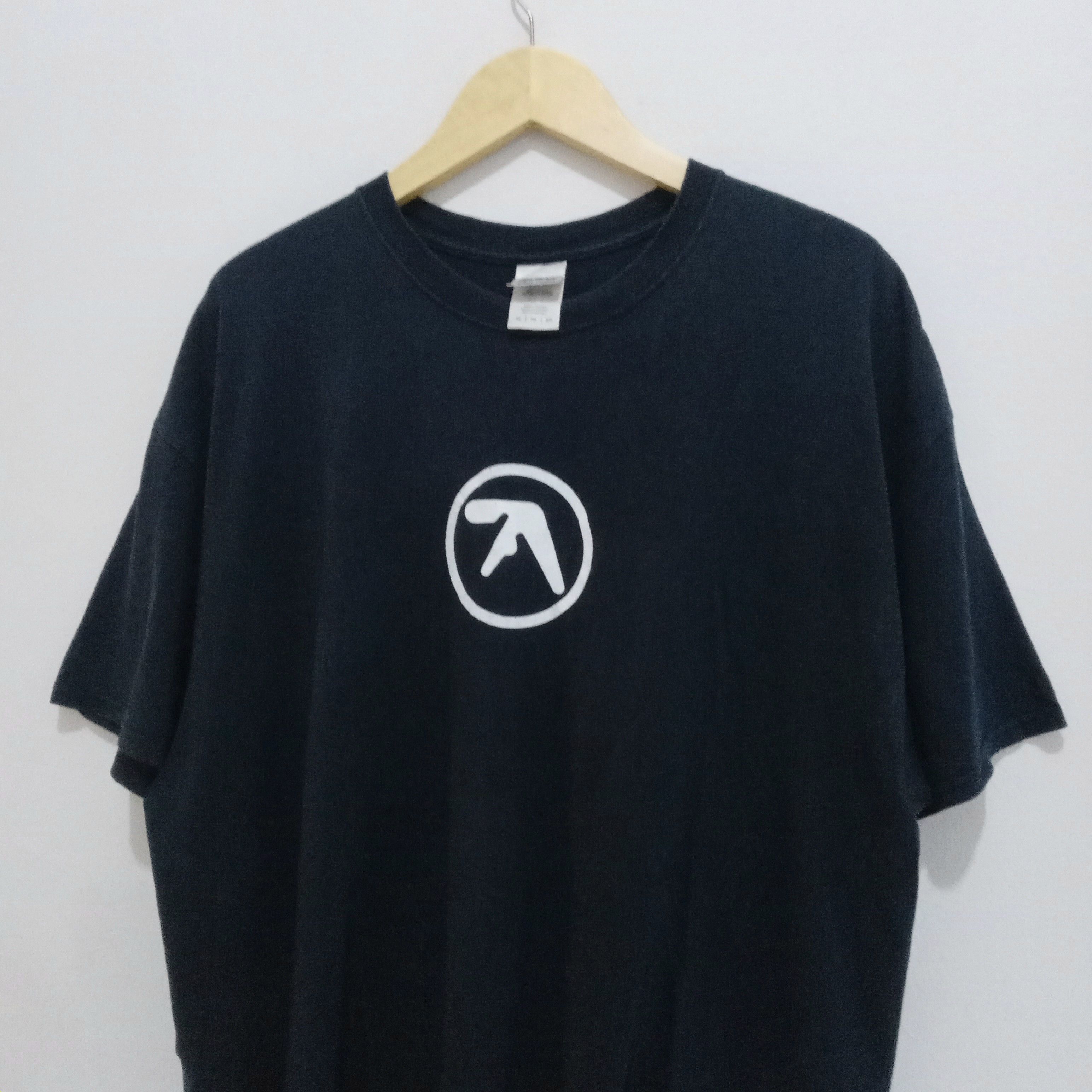 Gildan APHEX TWIN logo T-shirt Size US XL / EU 56 / 4 - 4 Thumbnail