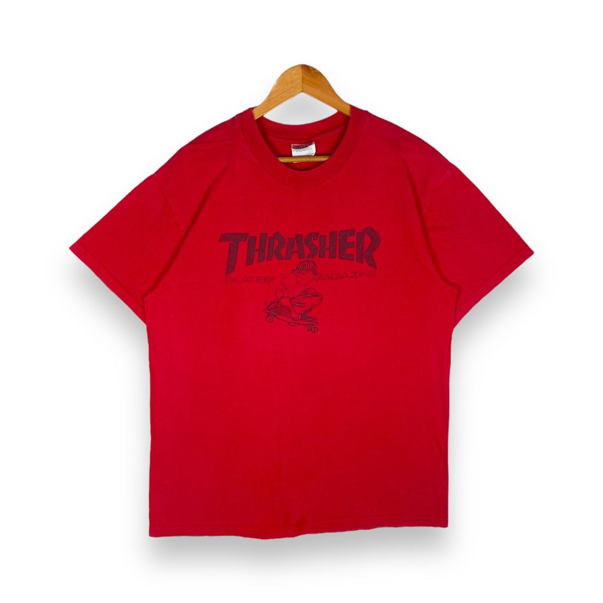 Thrasher Vintage 90's THRASHER SKATEBOARD MAGAZINE Graphic Tee Size US L / EU 52-54 / 3 - 1 Thumbnail
