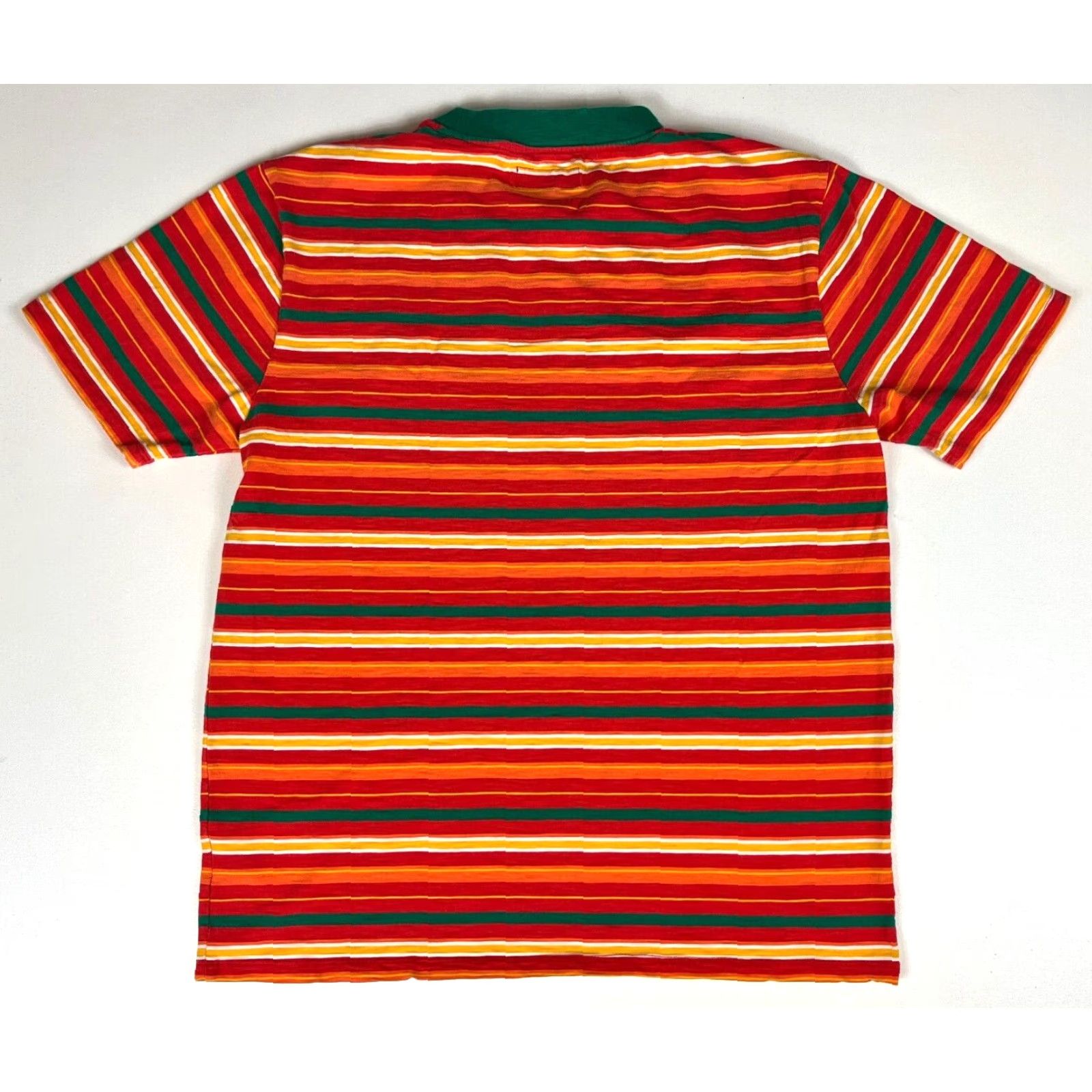 Guess GUESS Vibras T-Shirt Striped Embroidered Men’s M Short Sleeve Crew Neck Multicolor Cotton Size US M / EU 48-50 / 2 - 2 Thumbnail