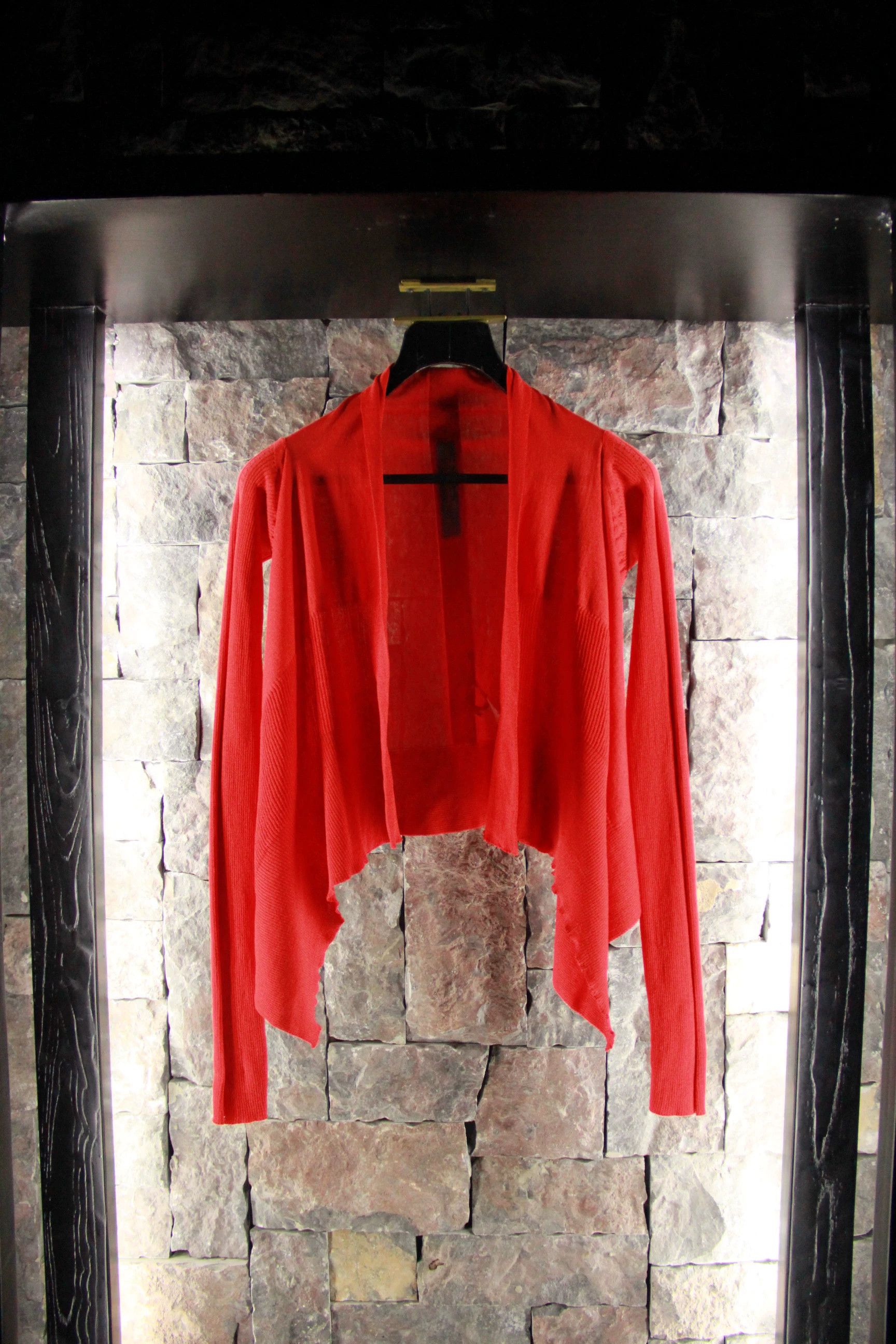 Rick Owens Rick Owens Red Sweater Men s Size US S / EU 44-46 / 1 - 1 Thumbnail
