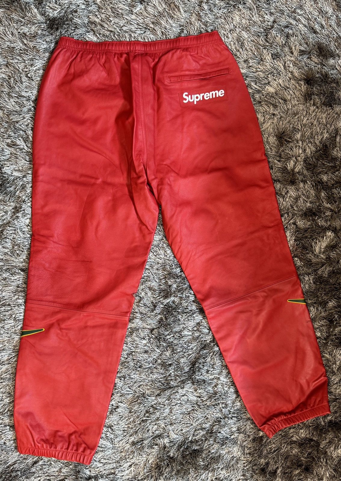 Nike × Supreme SUPREME NIKE LEATHER WARM UP PANT | Grailed