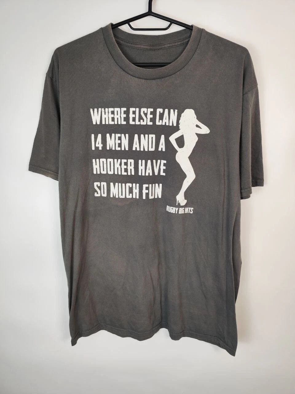 Other Vintage Rare Rugby Big Hits A Hooker T-Shirt size L Size US L / EU 52-54 / 3 - 1 Thumbnail