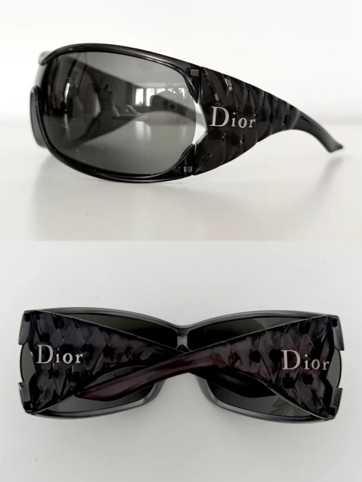 Dior Dior Black Ribbon Shield Sunglasses Size ONE SIZE - 1 Thumbnail