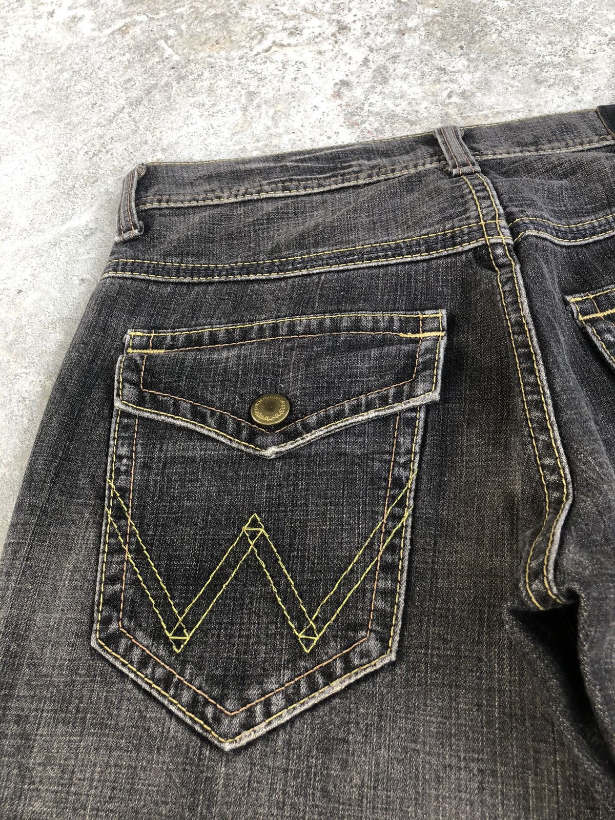 If Six Was Nine Y2k Wrangler Flared Jeans Distressed Jeans Size US 32 / EU 48 - 17 Thumbnail