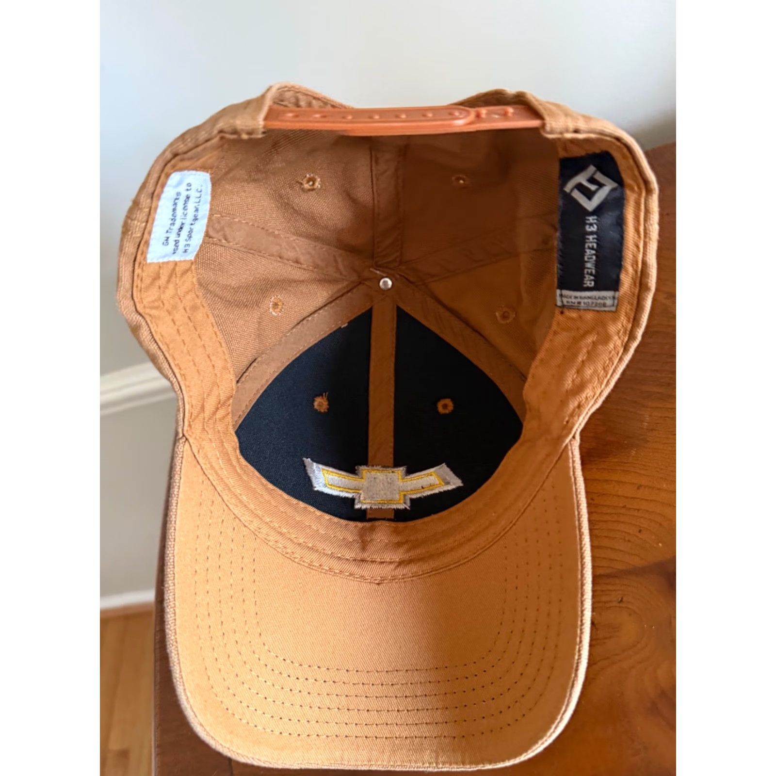 Carhartt VINTAGE? No — Hat Chevrolet CARHARTT Look OSFA Work Wear Adjustable Snapback Brown Size ONE SIZE - 4 Thumbnail