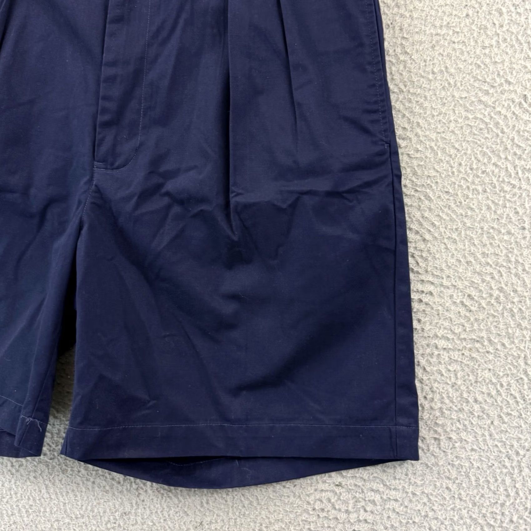 Ralph Lauren VINTAGE Ralph Lauren The Classic Polo Golf Shorts Mens 36 Blue Pleated Chino Cotton Canvas 8in Inseam Size US M / EU 48-50 / 2 - 2 Thumbnail
