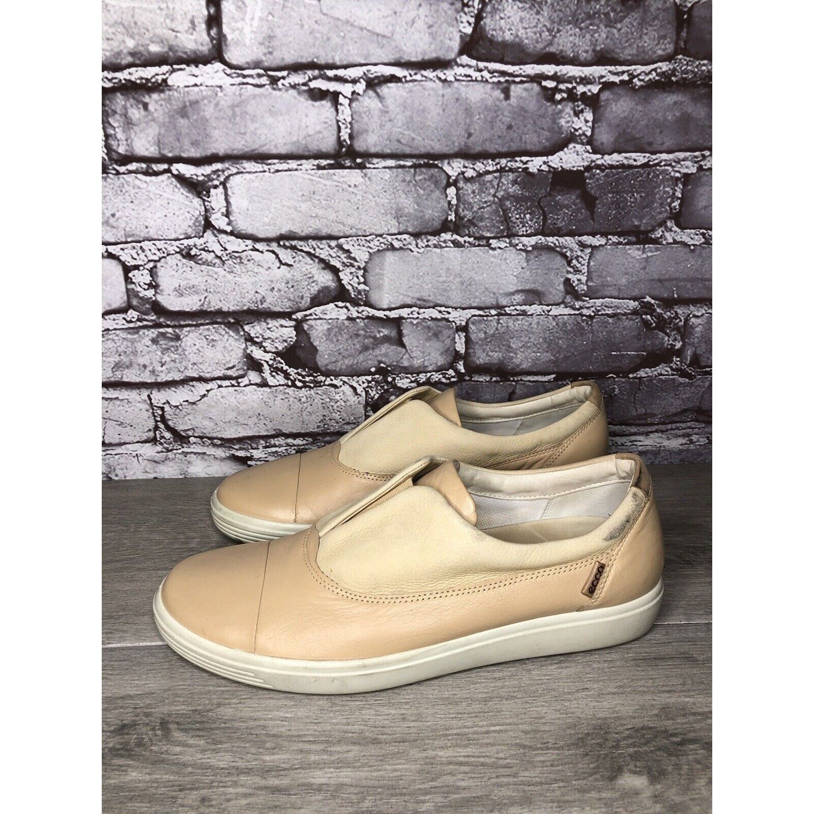 Ecco ECCO Soft 7 2.0 Pink Leather Casual Slip On Comfort Sneakers Size US 11 / IT 41 - 9 Thumbnail