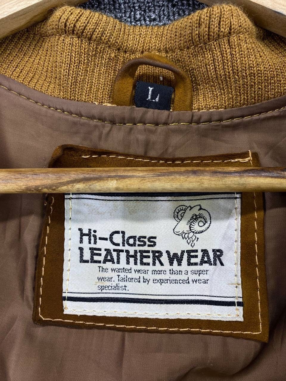 Japanese Brand Vintage Hi-Class Leather Wear Sheep Skin Leather Jacket Size US L / EU 52-54 / 3 - 6 Thumbnail