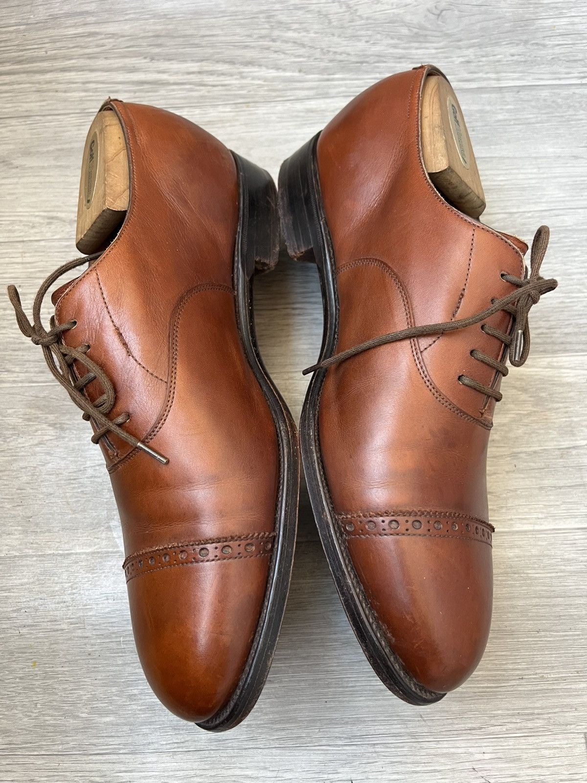 John Lobb John lobb cap-toe oxford brown leather shoes uk 7EE Size US 8 / EU 41 - 9 Thumbnail
