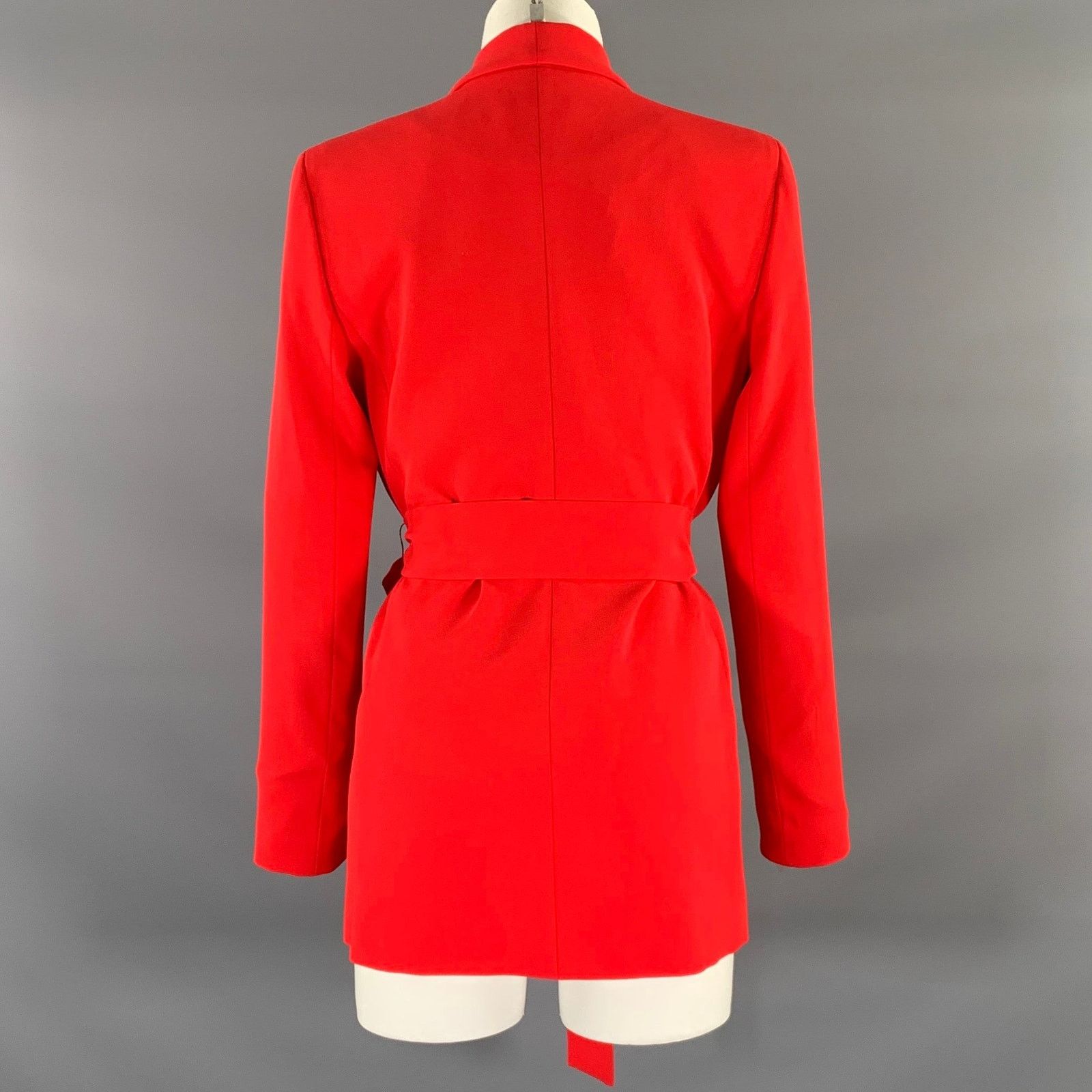 Alice + Olivia ALICE + OLIVIA Size S Red Polyester Shawl Collar Jacket Size S / US 4 / IT 40 - 3 Thumbnail