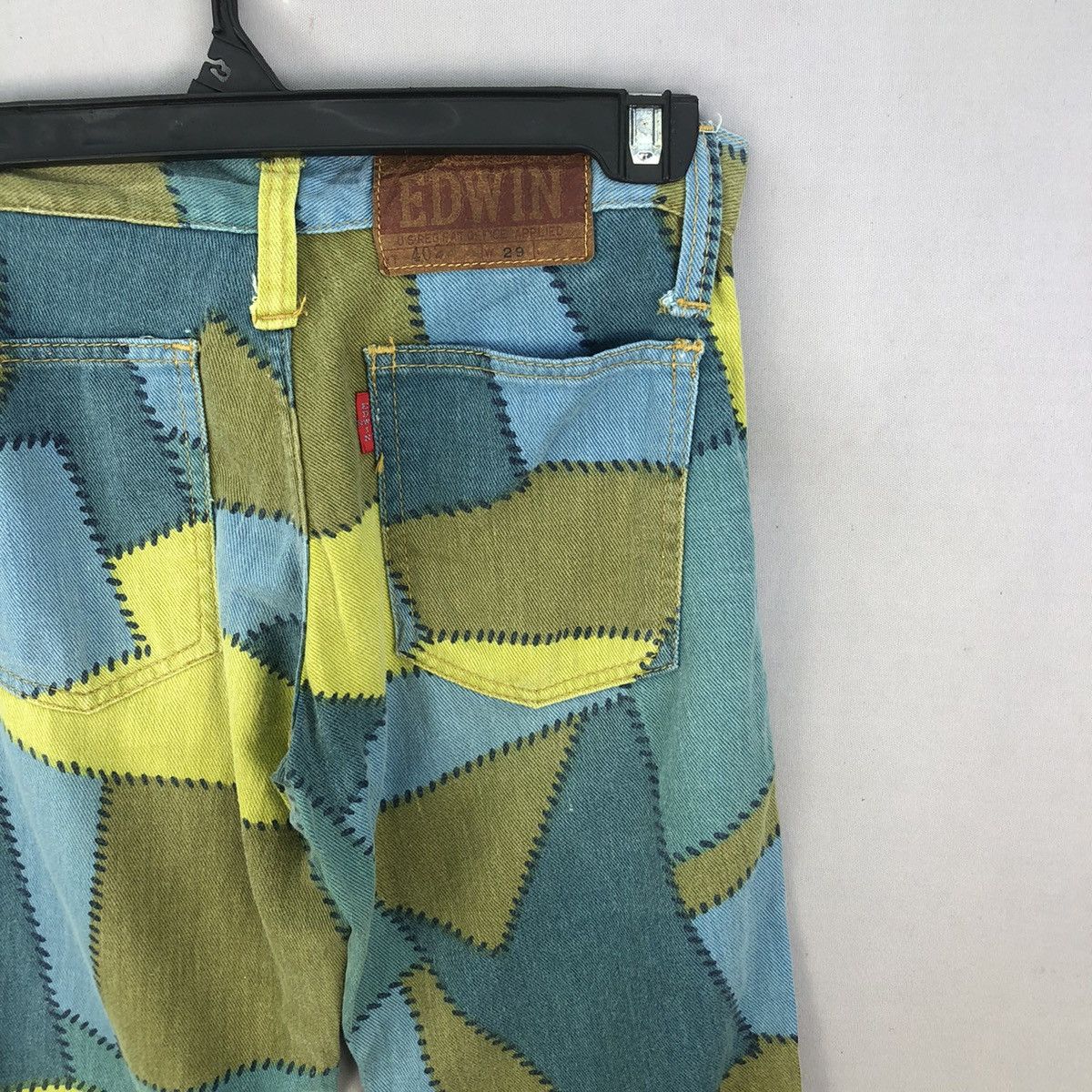 Kapital Vintage 1970s Edwin Patchwork AOP Bell Bottom Pants Size US 28 / EU 44 - 7 Thumbnail