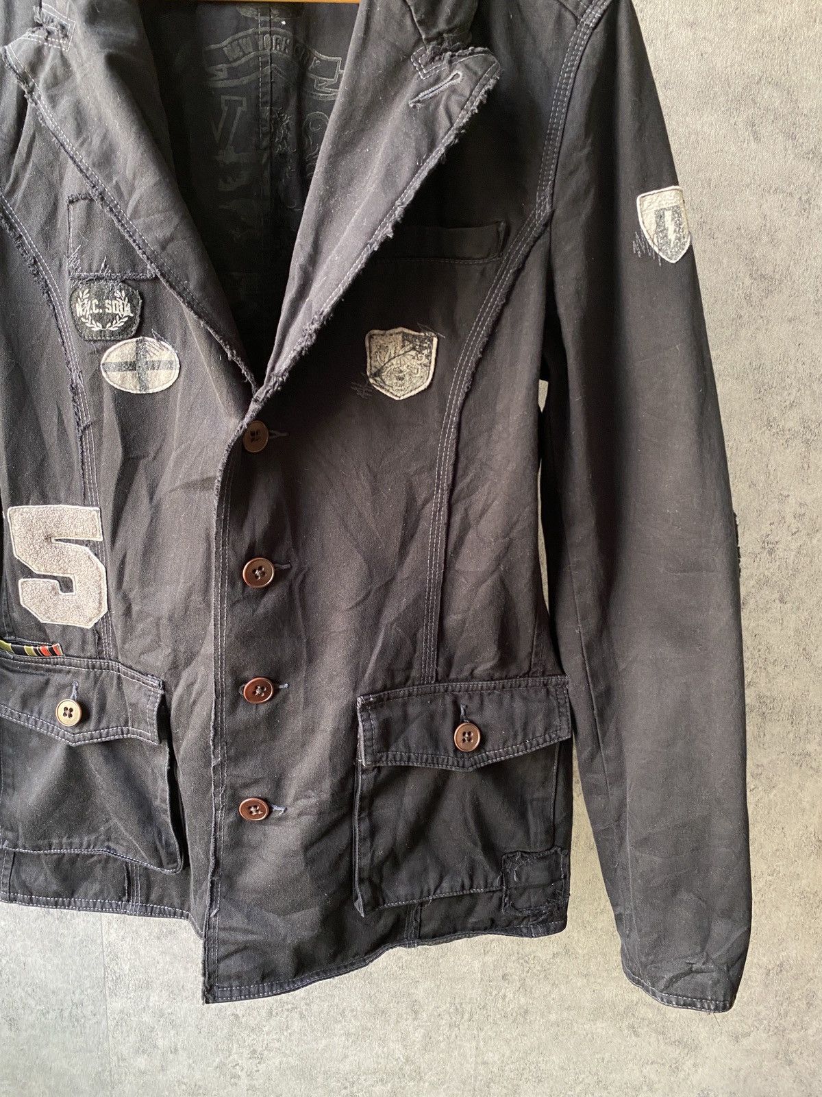 Japanese Brand × Vintage NYC SOUL JAPAN Reversible Patchwork Design Jacket Size US M / EU 48-50 / 2 - 18 Thumbnail