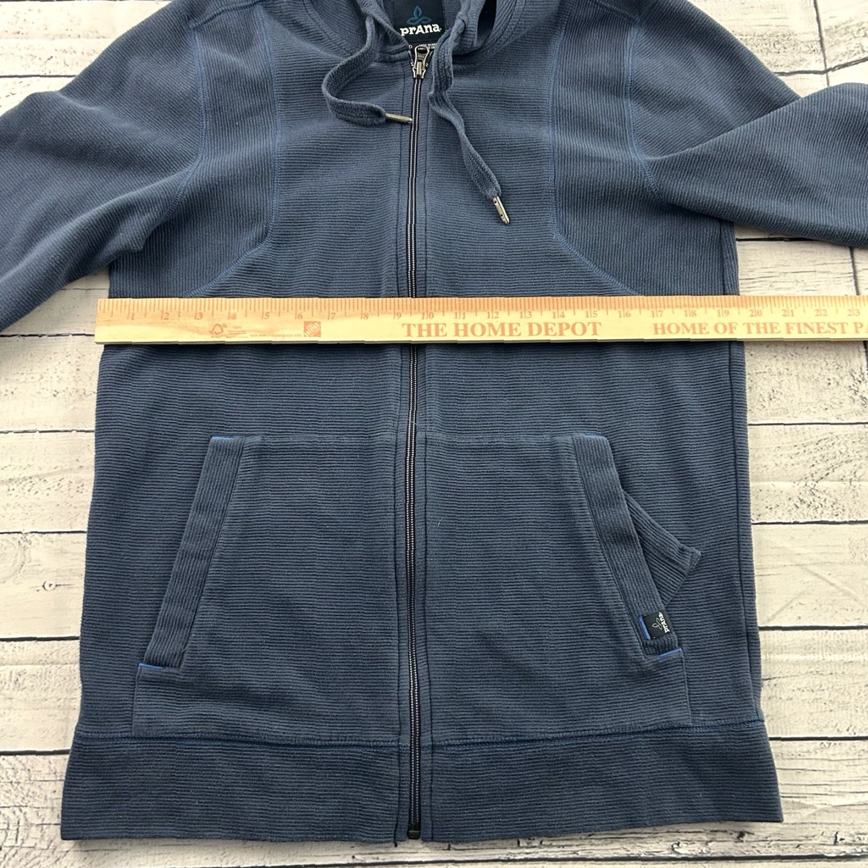 Prana PrAna Full Zip Hooded Lightweight Sweatshirt Men M Blue Shirt Mens Full Zip Sweatshirt Blue Size US M / EU 48-50 / 2 - 4 Thumbnail