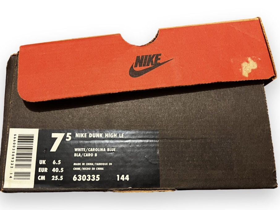 Nike × Vintage Nike dunk high LE vintage 1999 “Carolina” blue with box Size US 7.5 / EU 40-41 - 6 Thumbnail